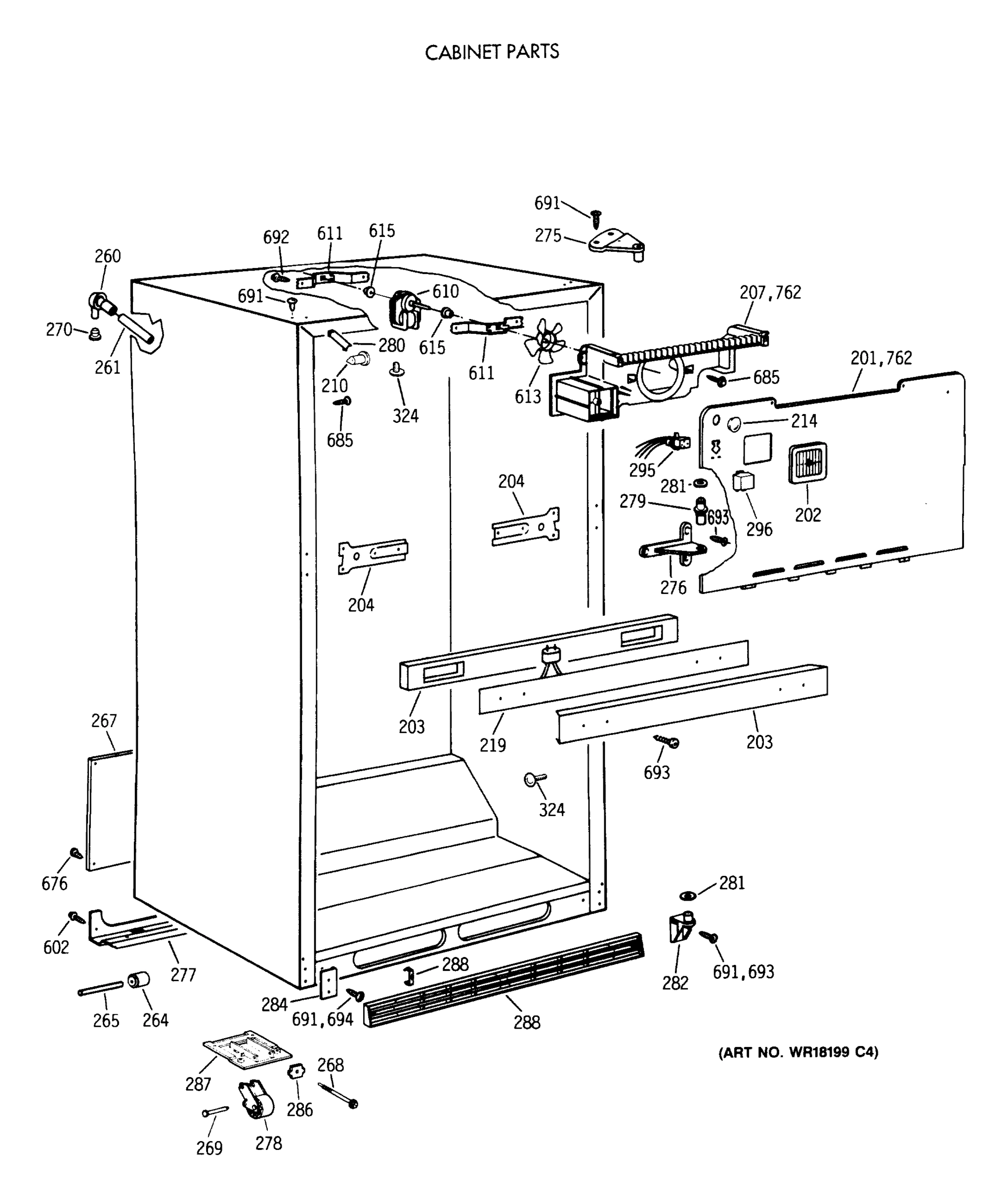 CABINET PARTS