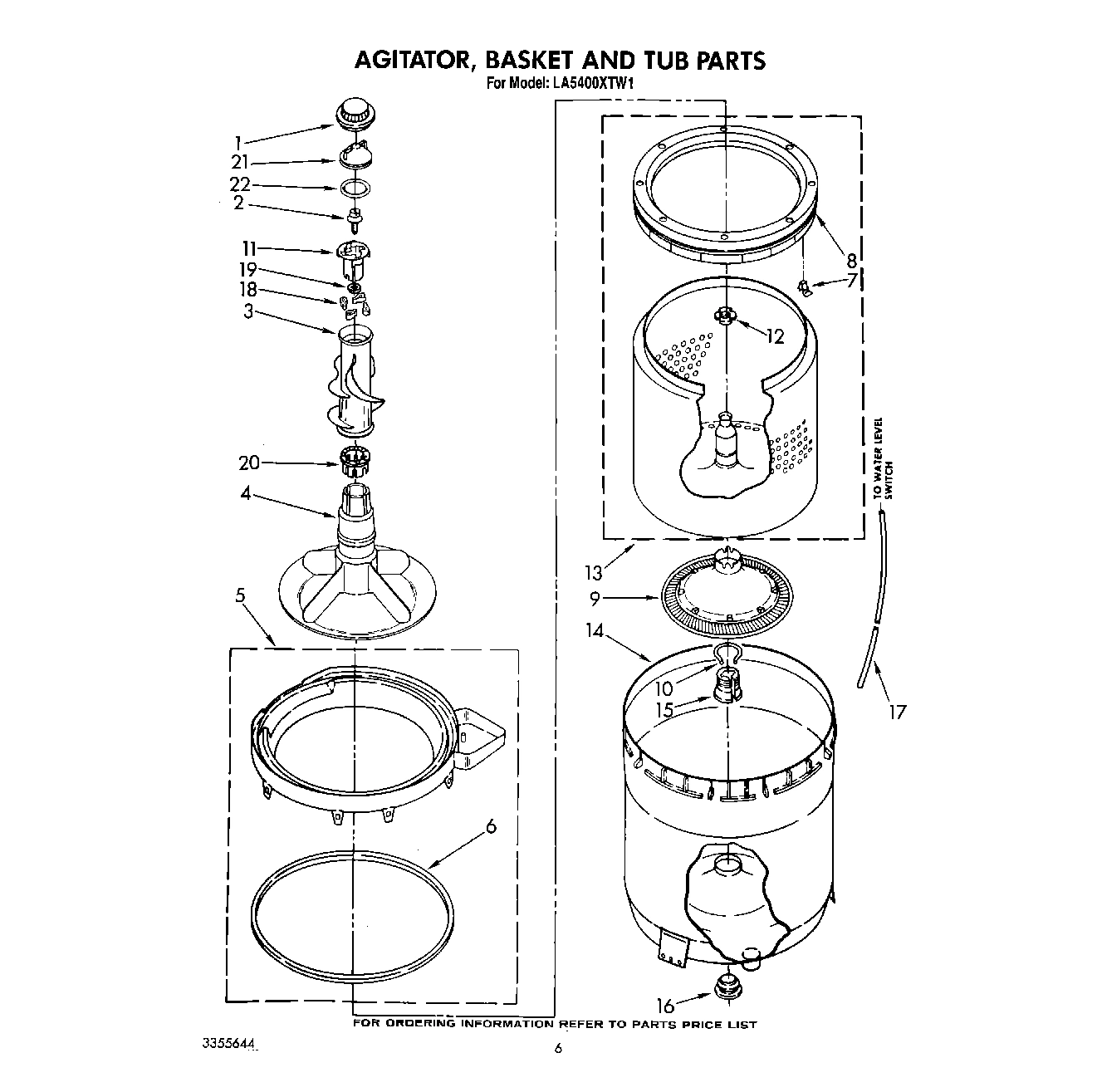 04 - AGITATOR, BASKET AND TUB