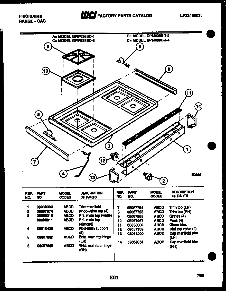 03 - COOKTOP PARTS