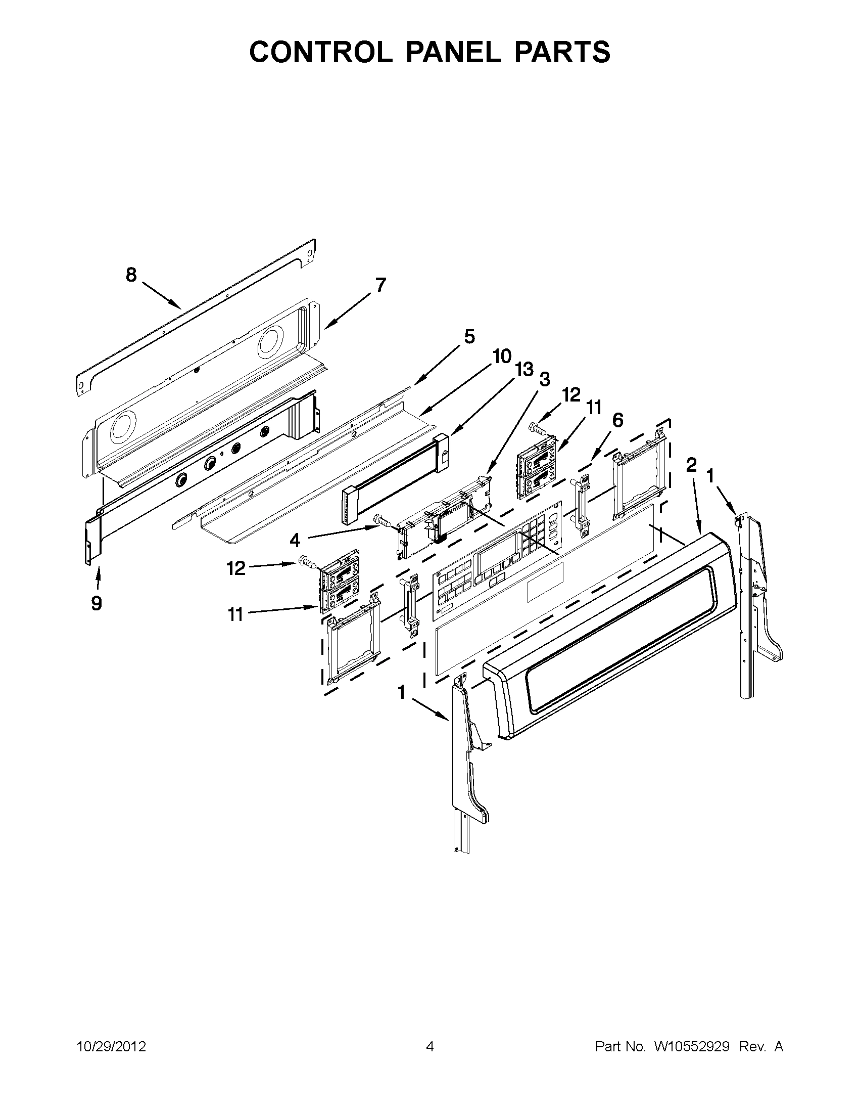 02 - CONTROL PANEL PARTS