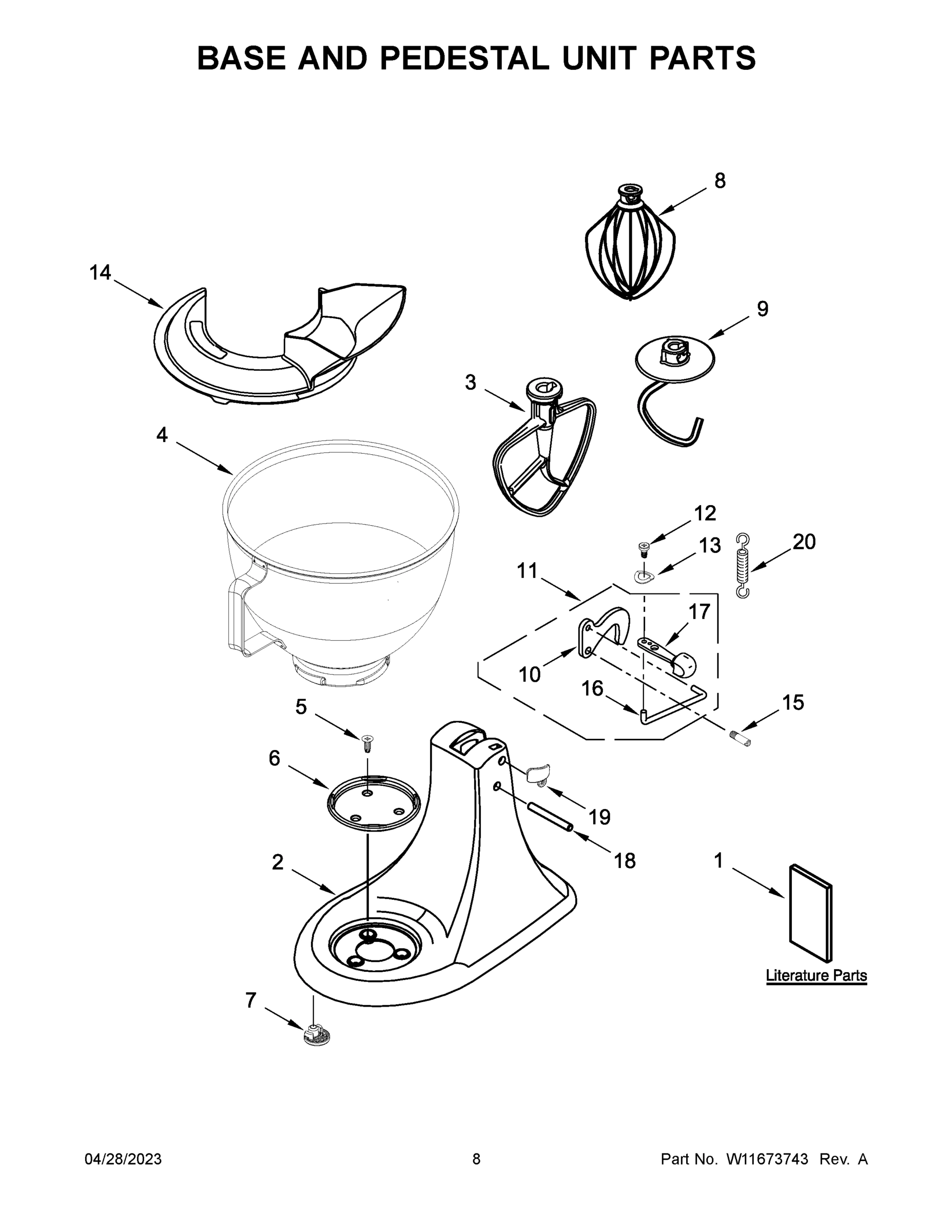 05 - BASE AND PEDESTAL UNIT PARTS