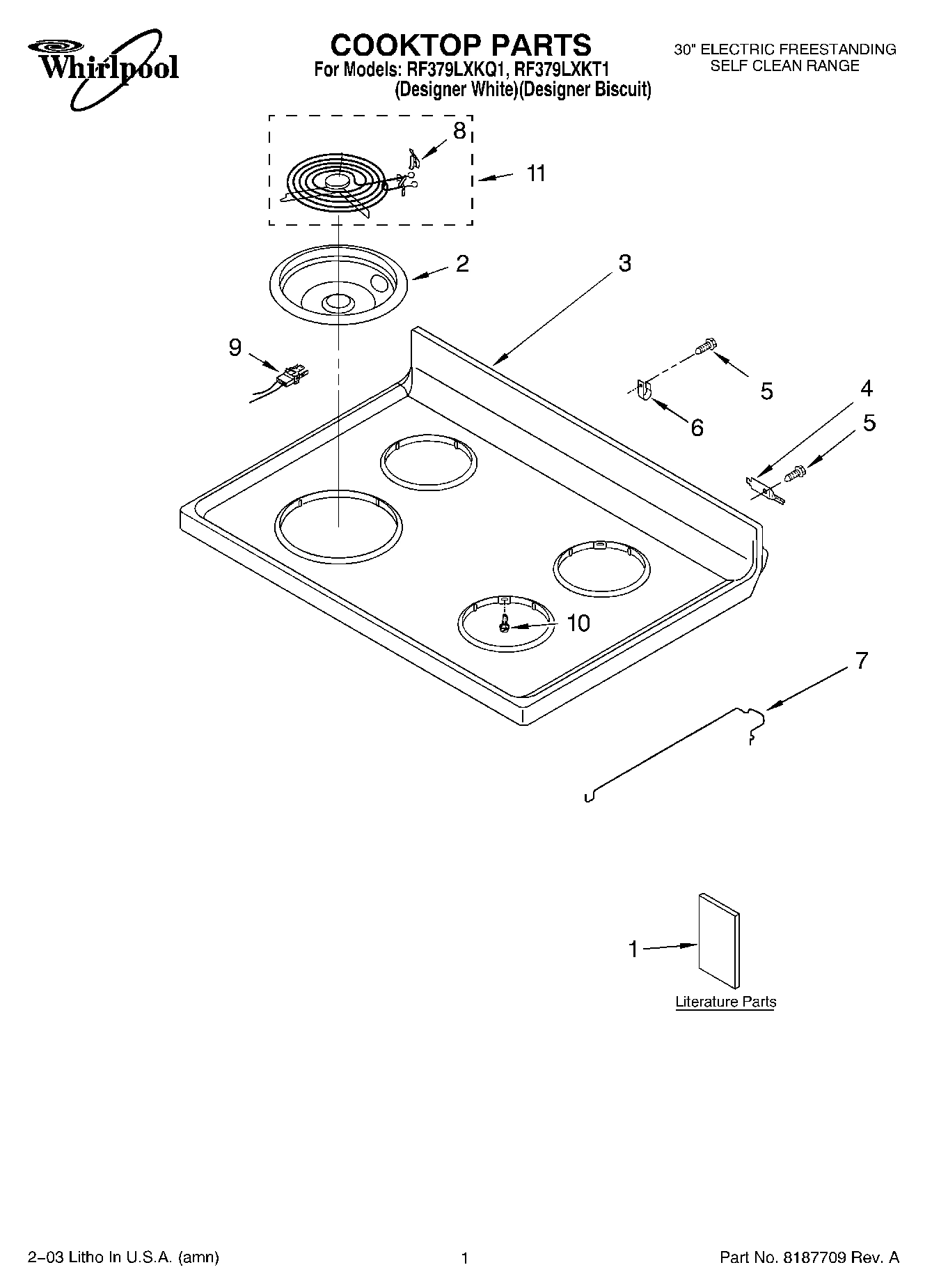 01 - COOKTOP PARTS