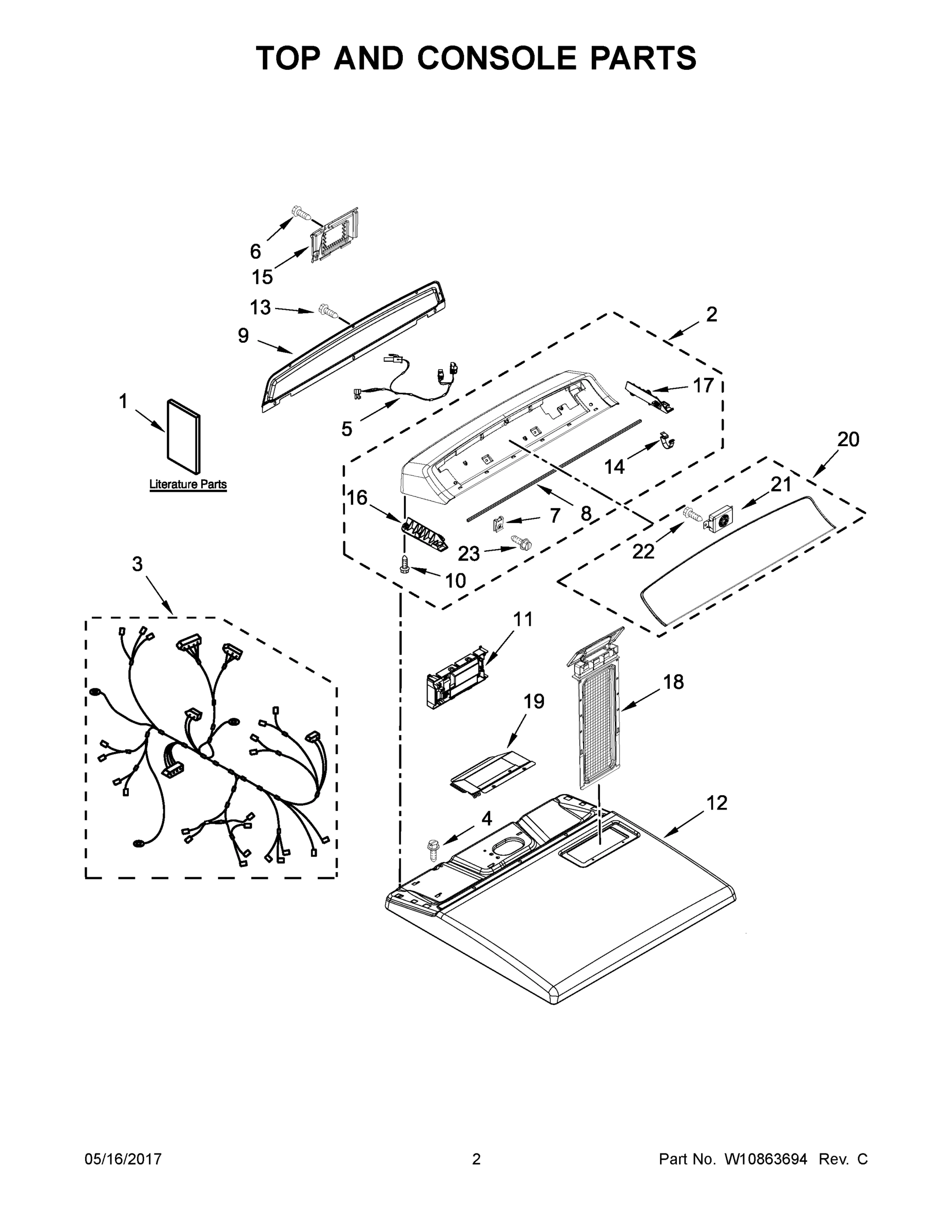 02 - TOP AND CONSOLE PARTS