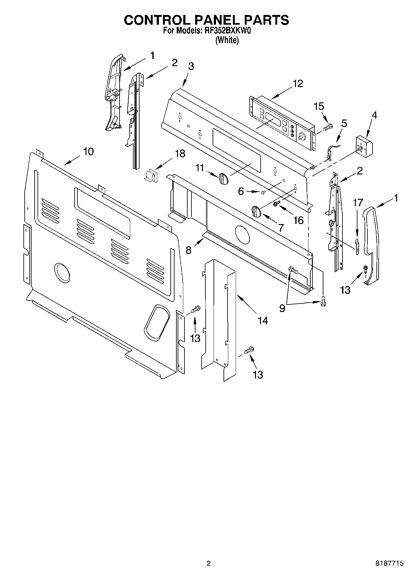 02 - CONTROL PANEL PARTS