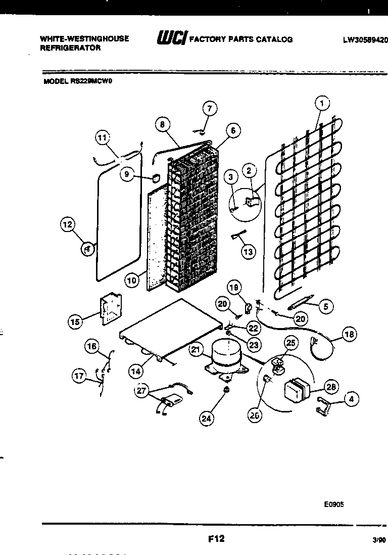 10 - SYSTEM AND AUTOMATIC DEFROST PARTS