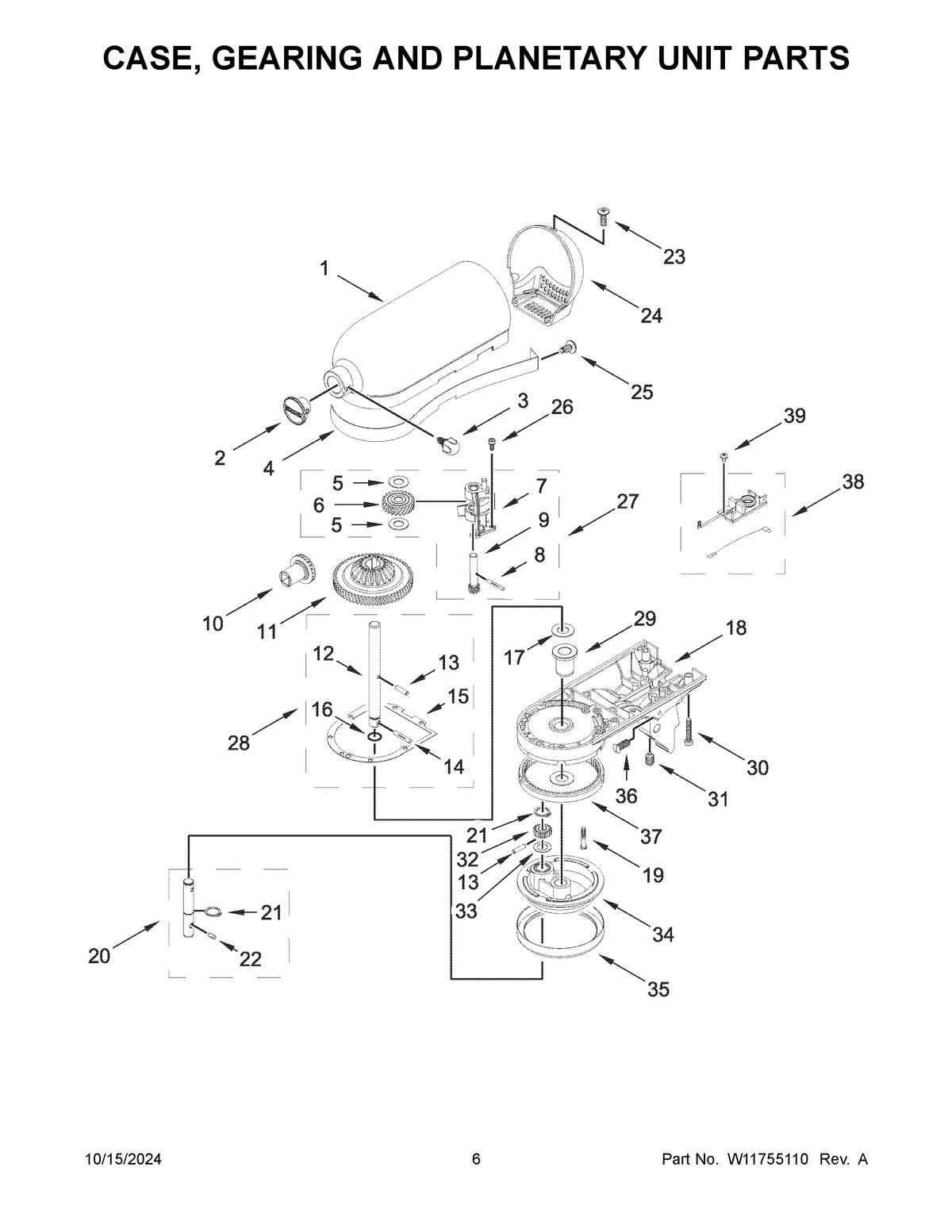 04 - CASE, GEARING AND PLANETARY UNIT PARTS