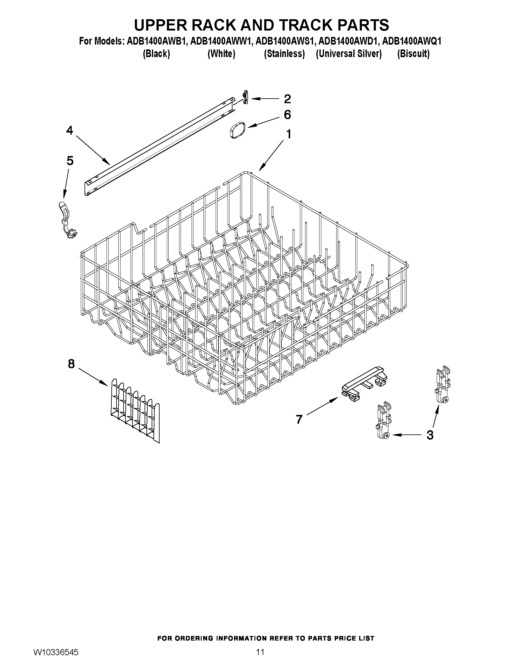 09 - UPPER RACK AND TRACK PARTS