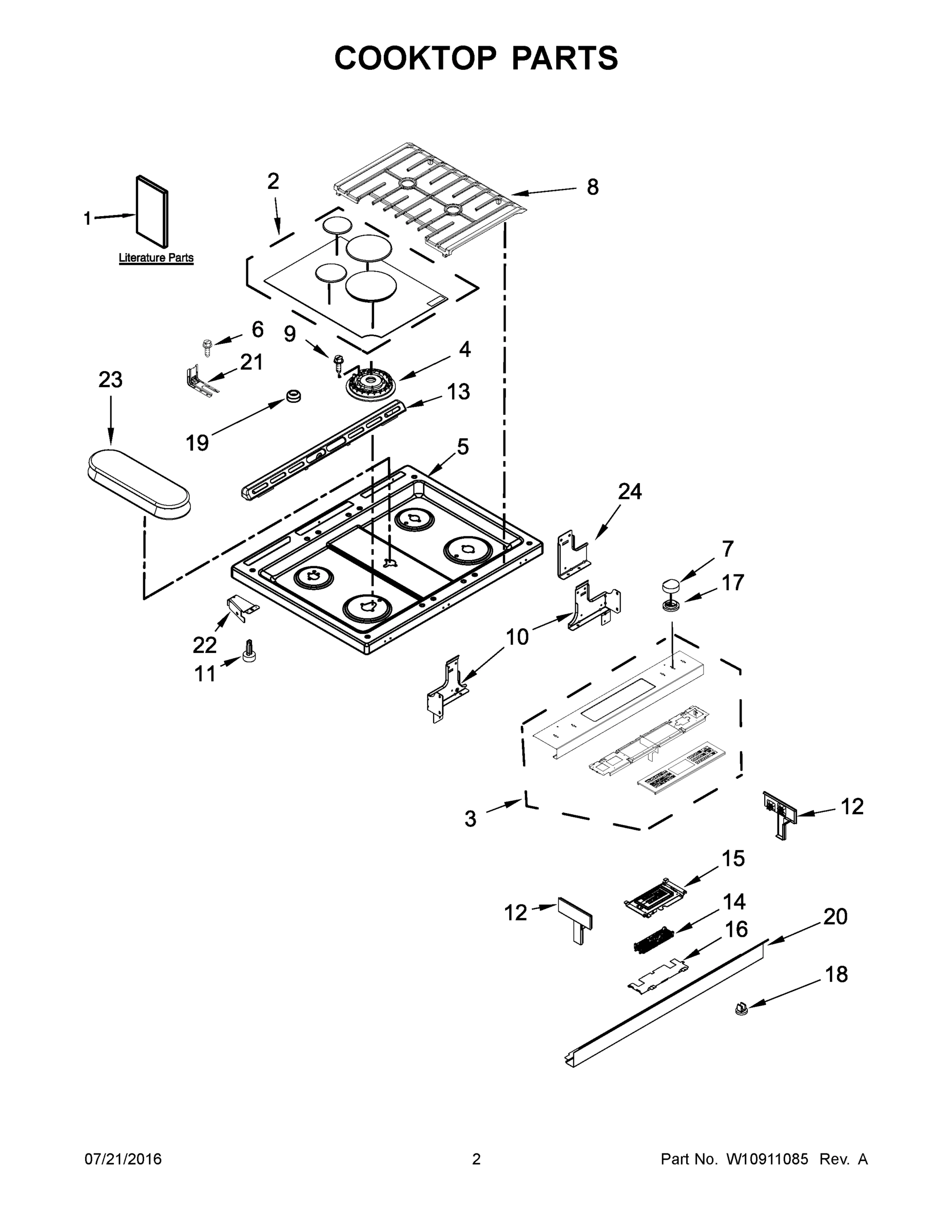 02 - COOKTOP PARTS
