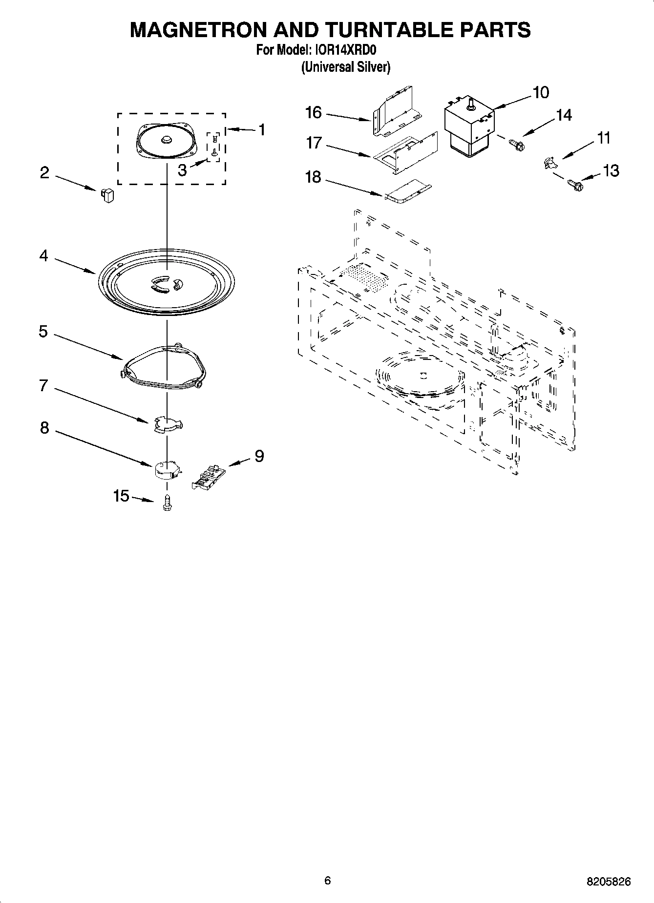 05 - MAGNETRON AND TURNTABLE PARTS