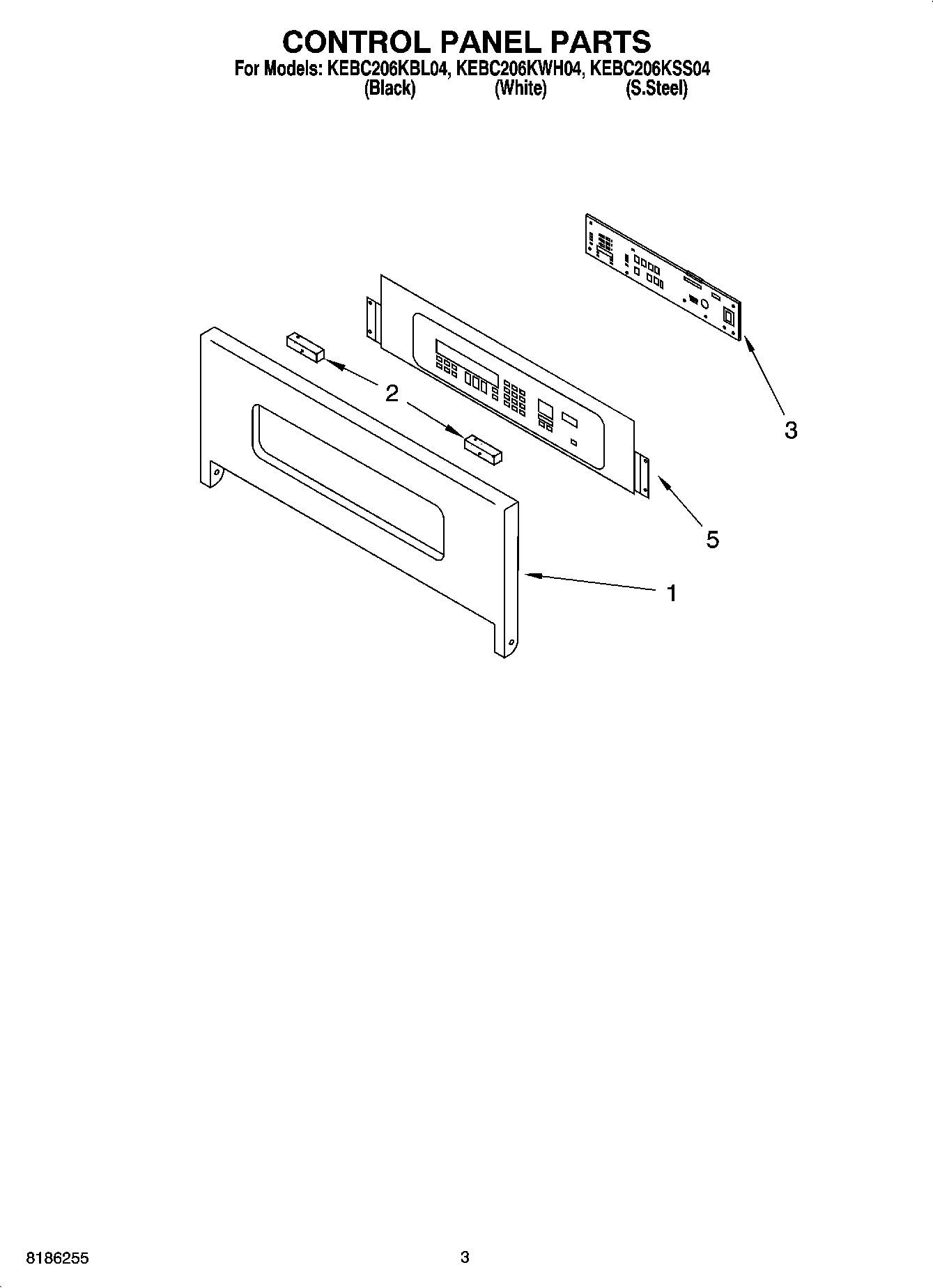 02 - CONTROL PANEL PARTS