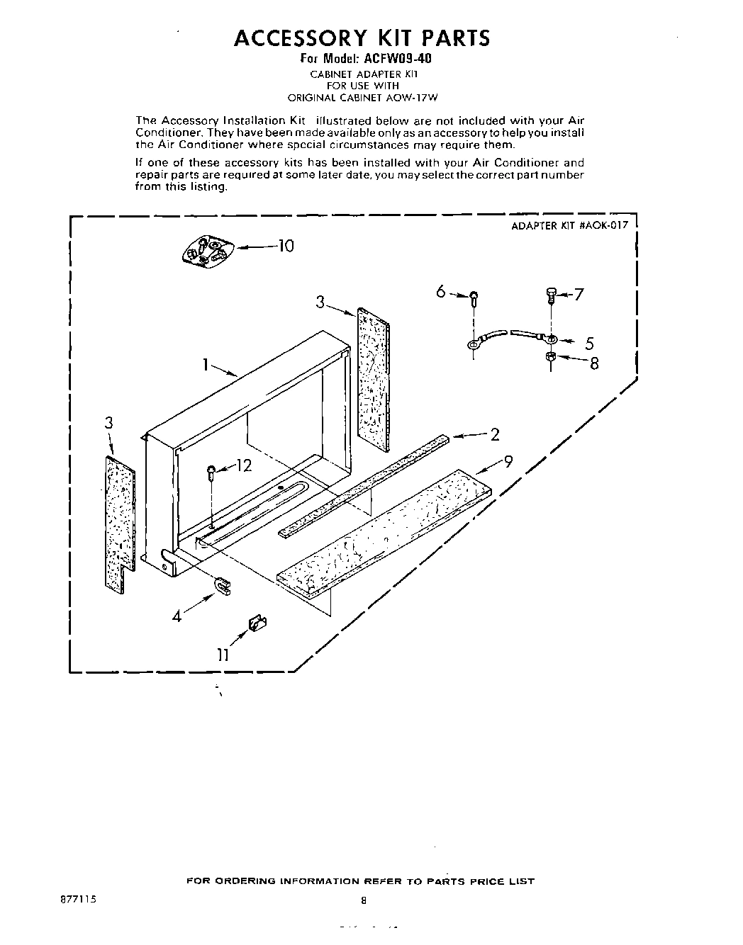 05 - ACCESSORY KIT PARTS