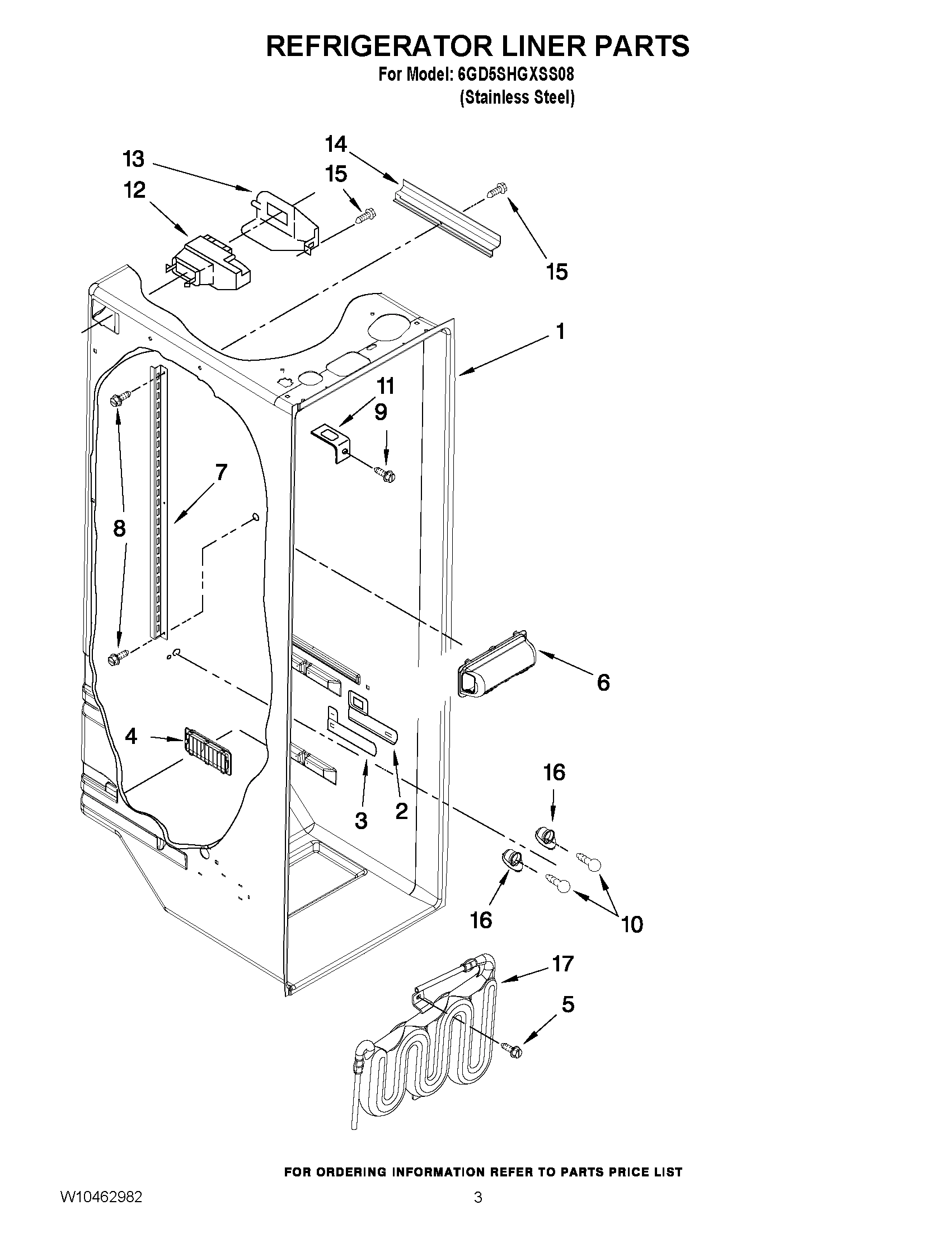 02 - REFRIGERATOR LINER PARTS