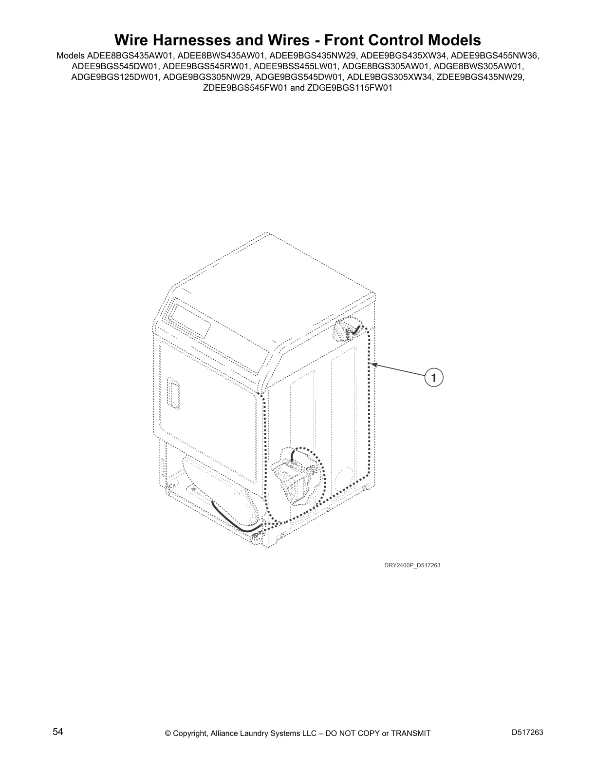 Wire Harnesses and Wires - Front Control Models