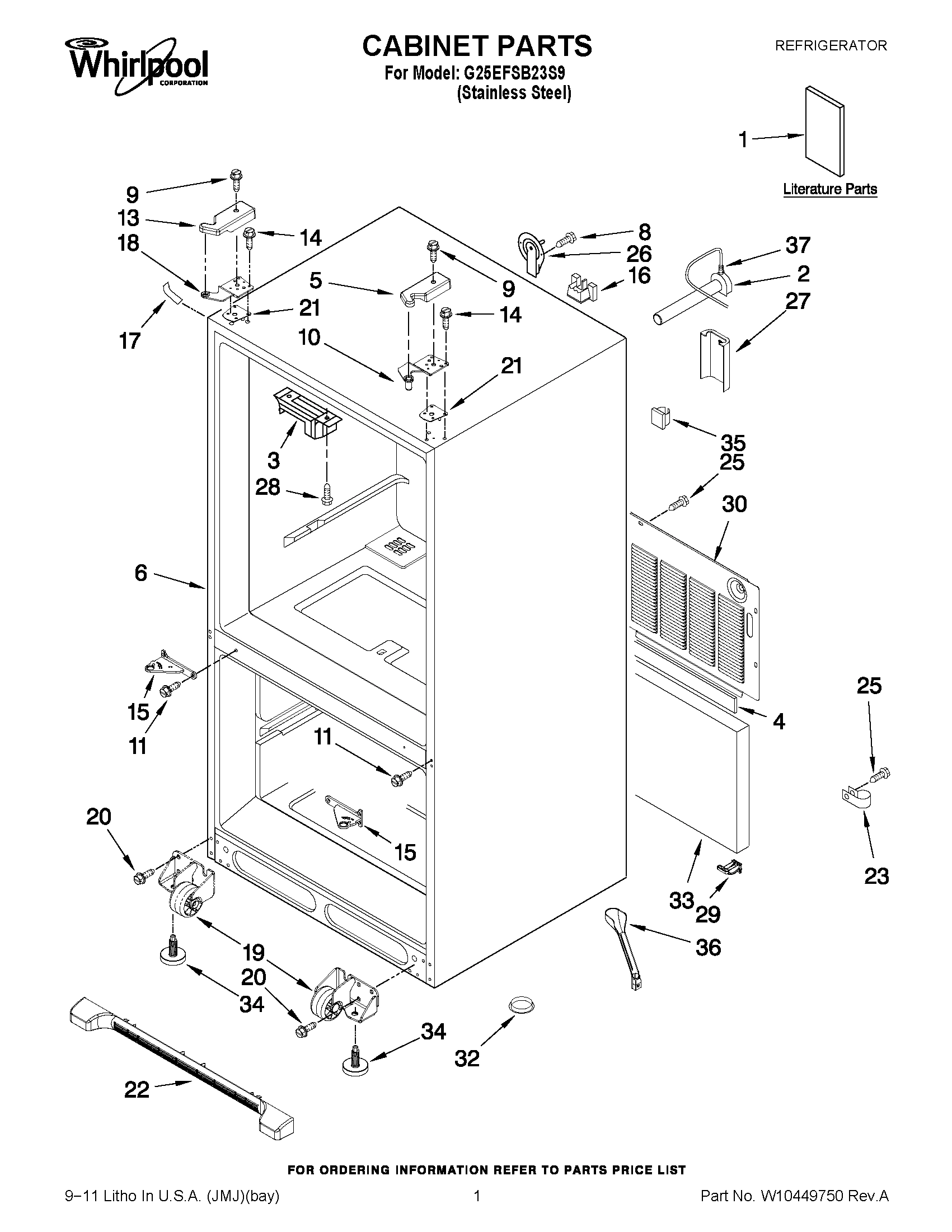 01 - CABINET PARTS
