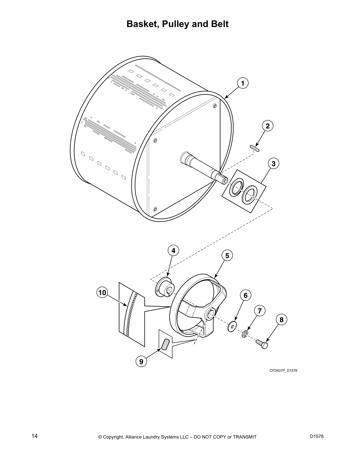 Basket, Pulley and Belt