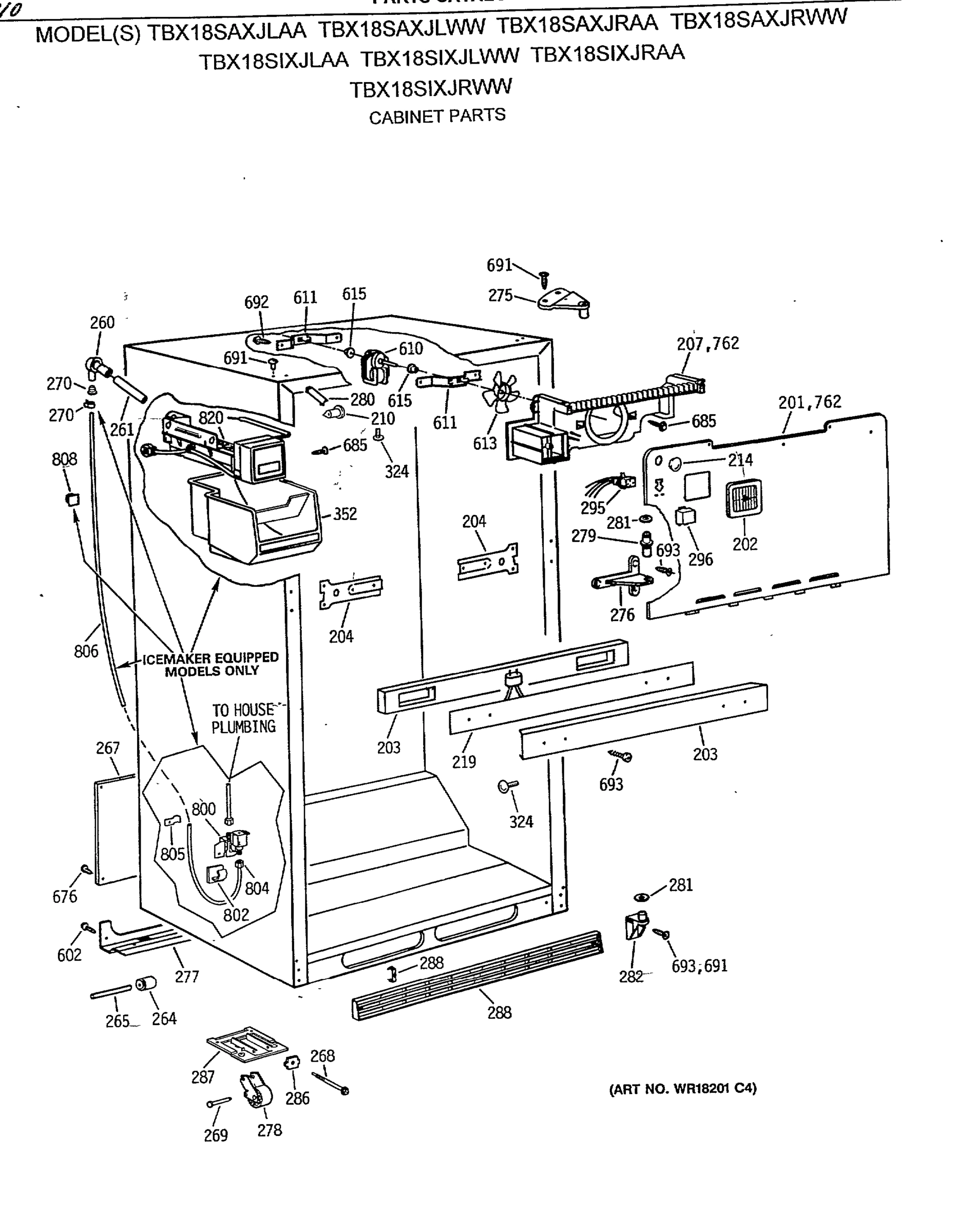 CABINET PARTS