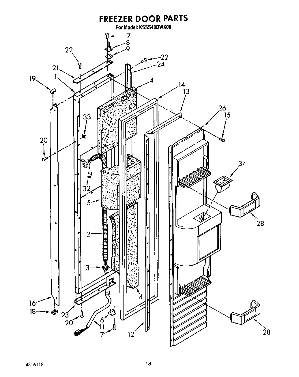 12 - FREEZER DOOR