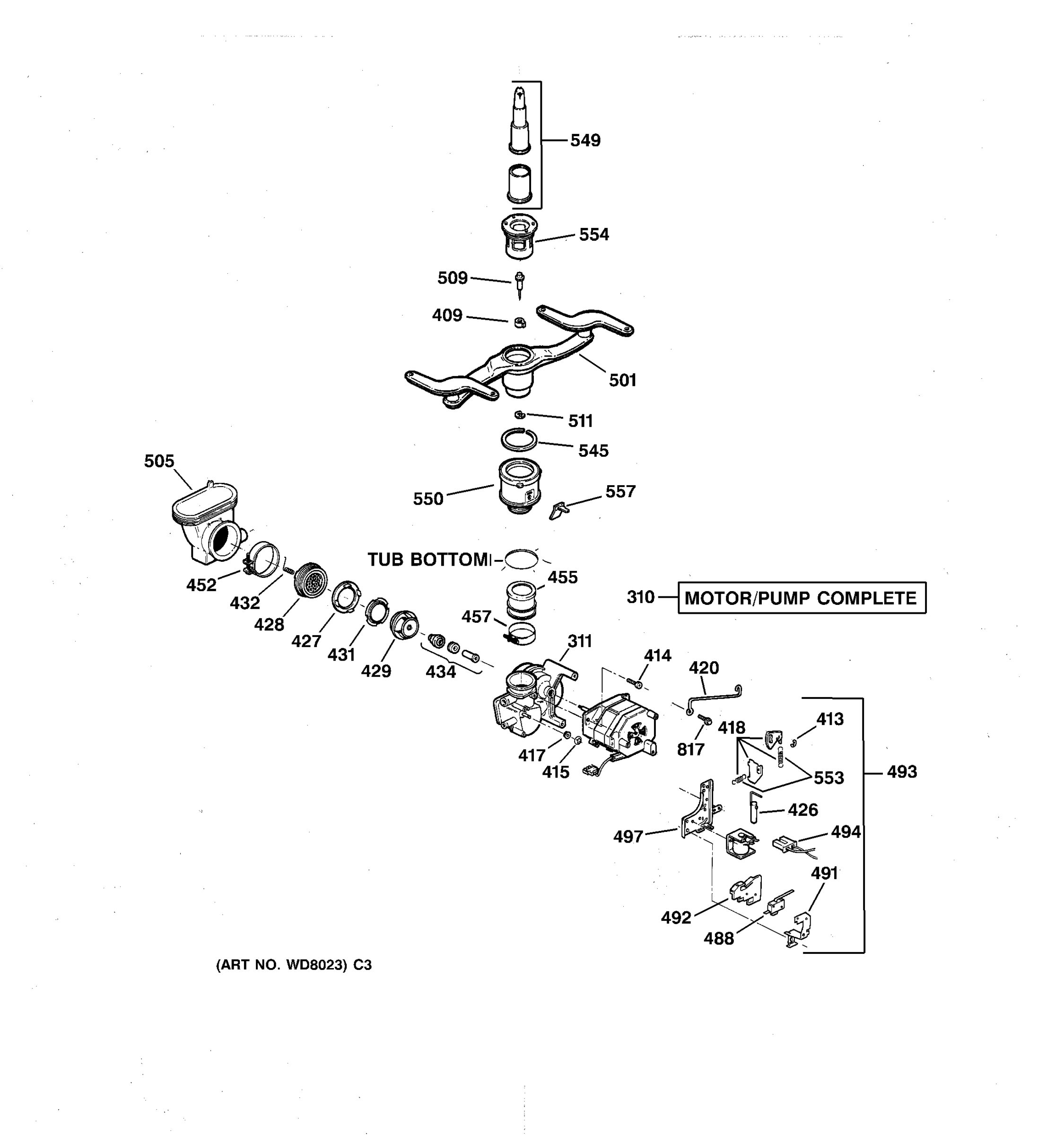 MOTOR-PUMP MECHANISM