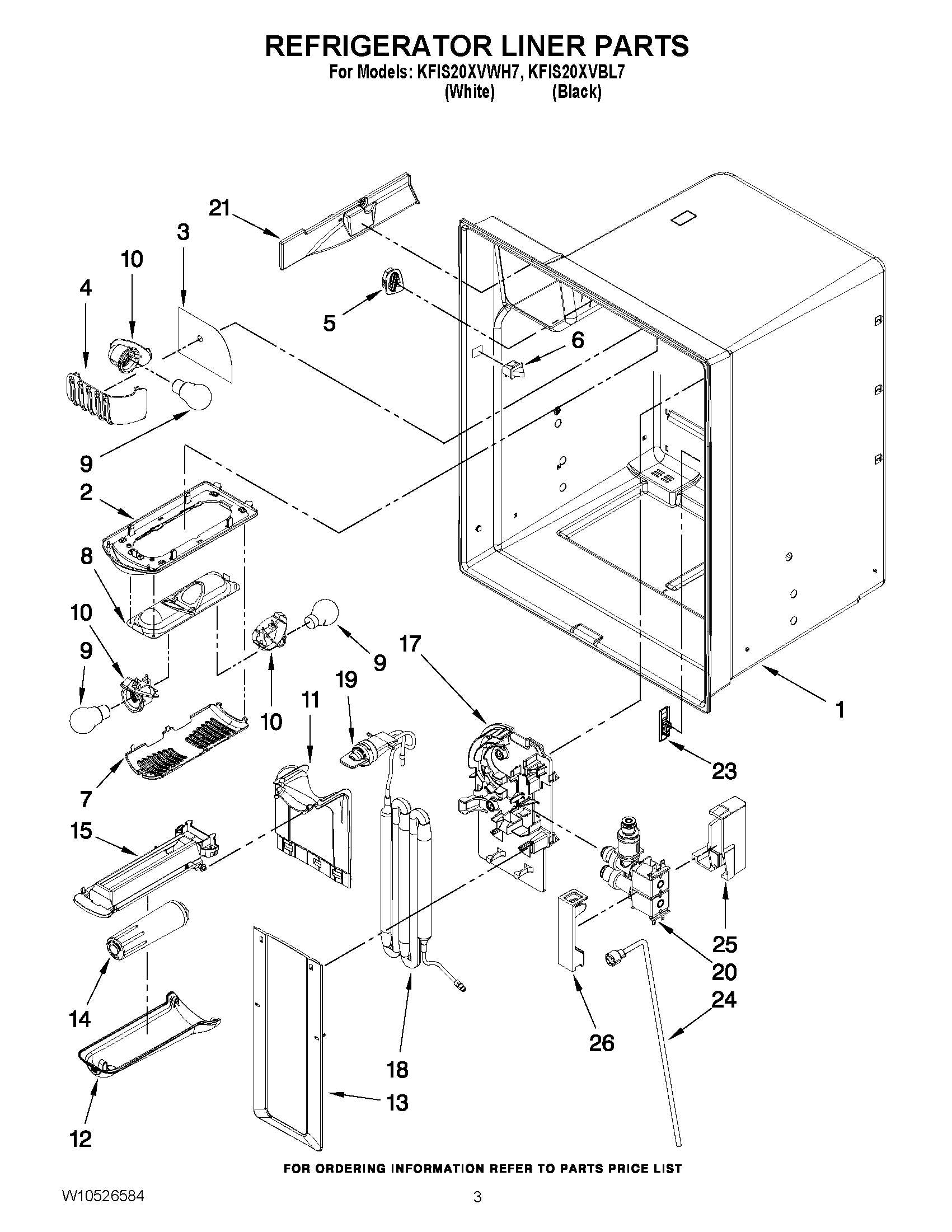 02 - REFRIGERATOR LINER PARTS