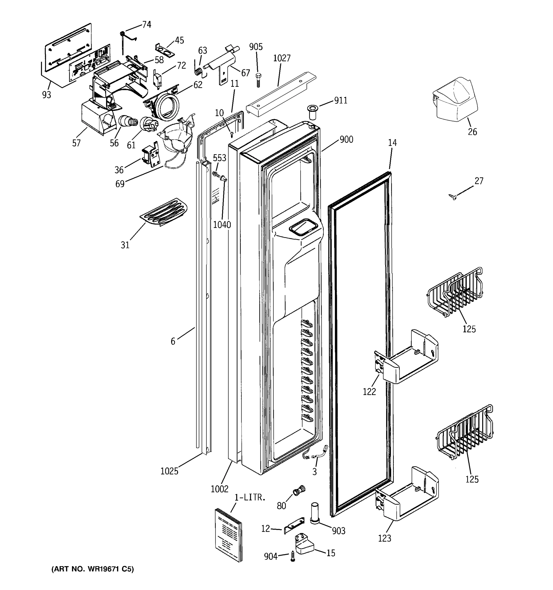 FREEZER DOOR
