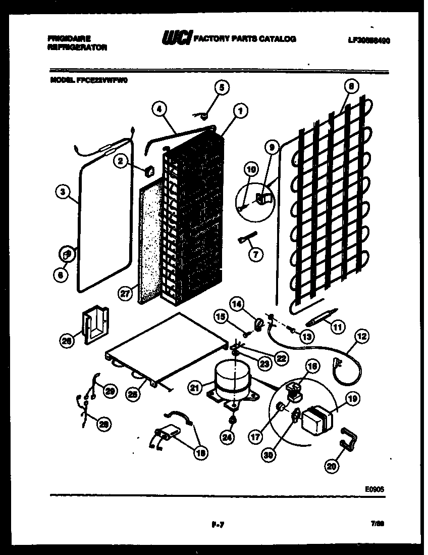 10 - SYSTEM AND AUTOMATIC DEFROST PARTS