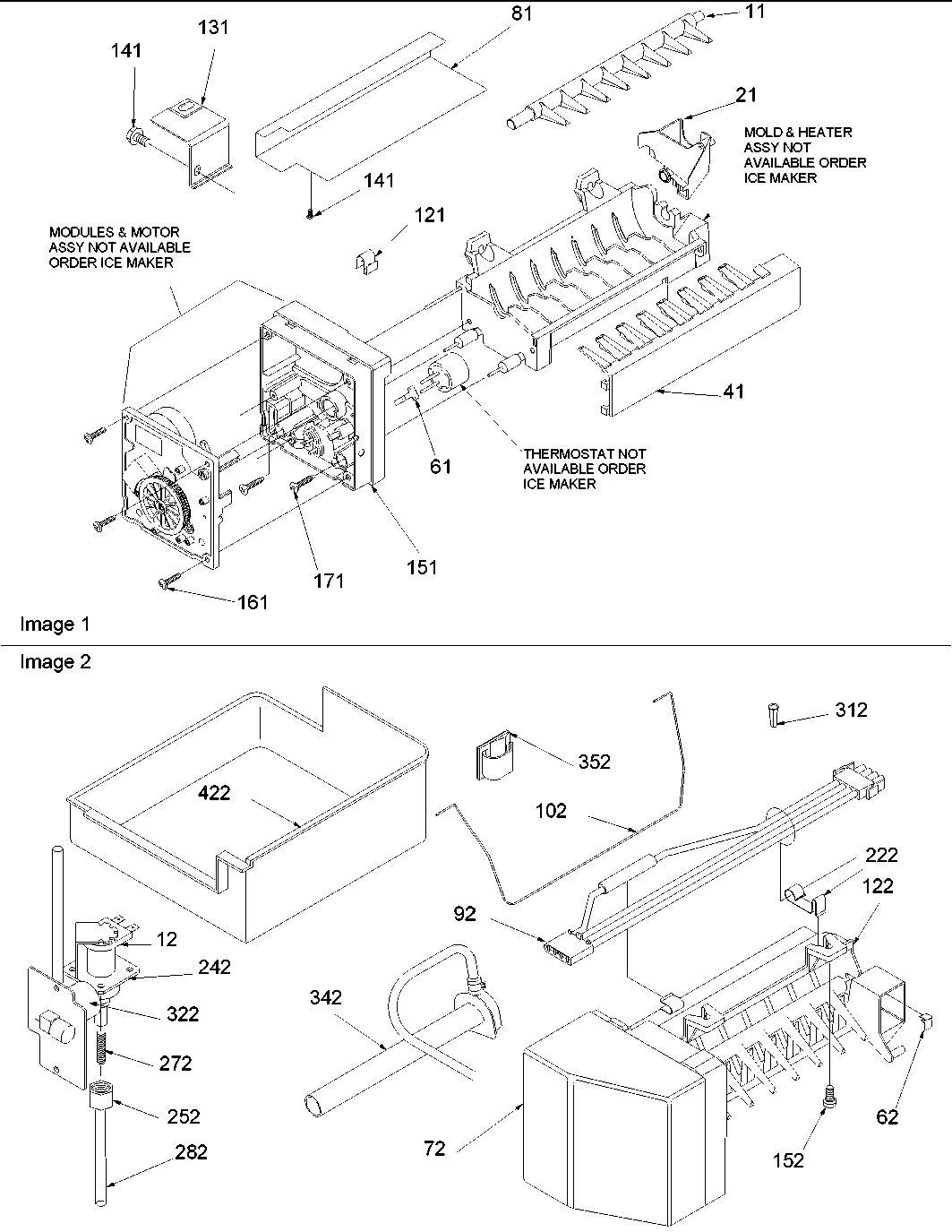 08 - Ice Maker Assy and Parts