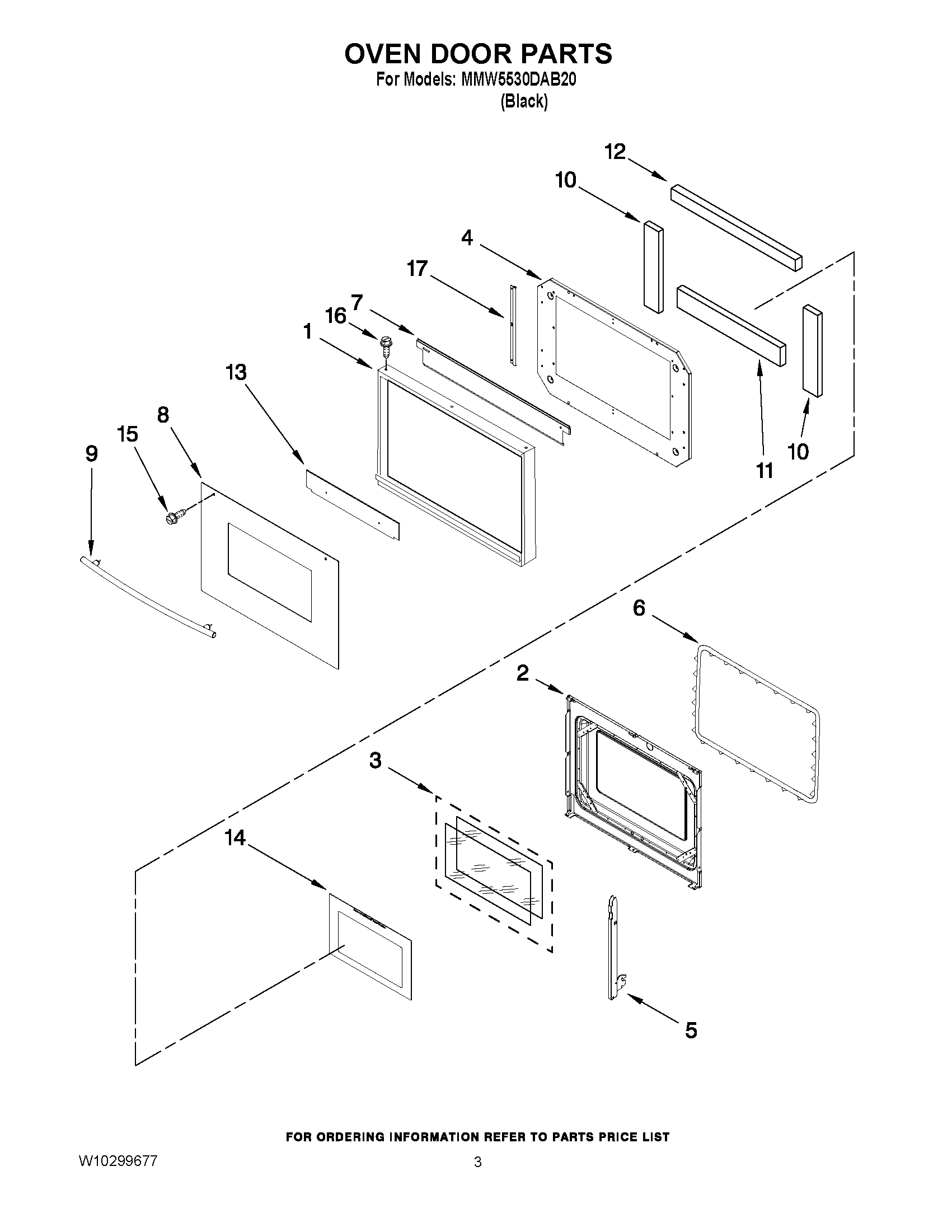 02 - OVEN DOOR PARTS