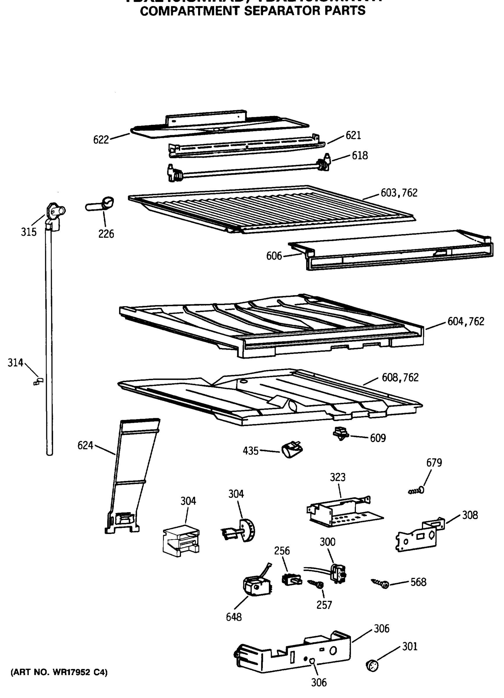 COMPARTMENT SEPARATOR PARTS