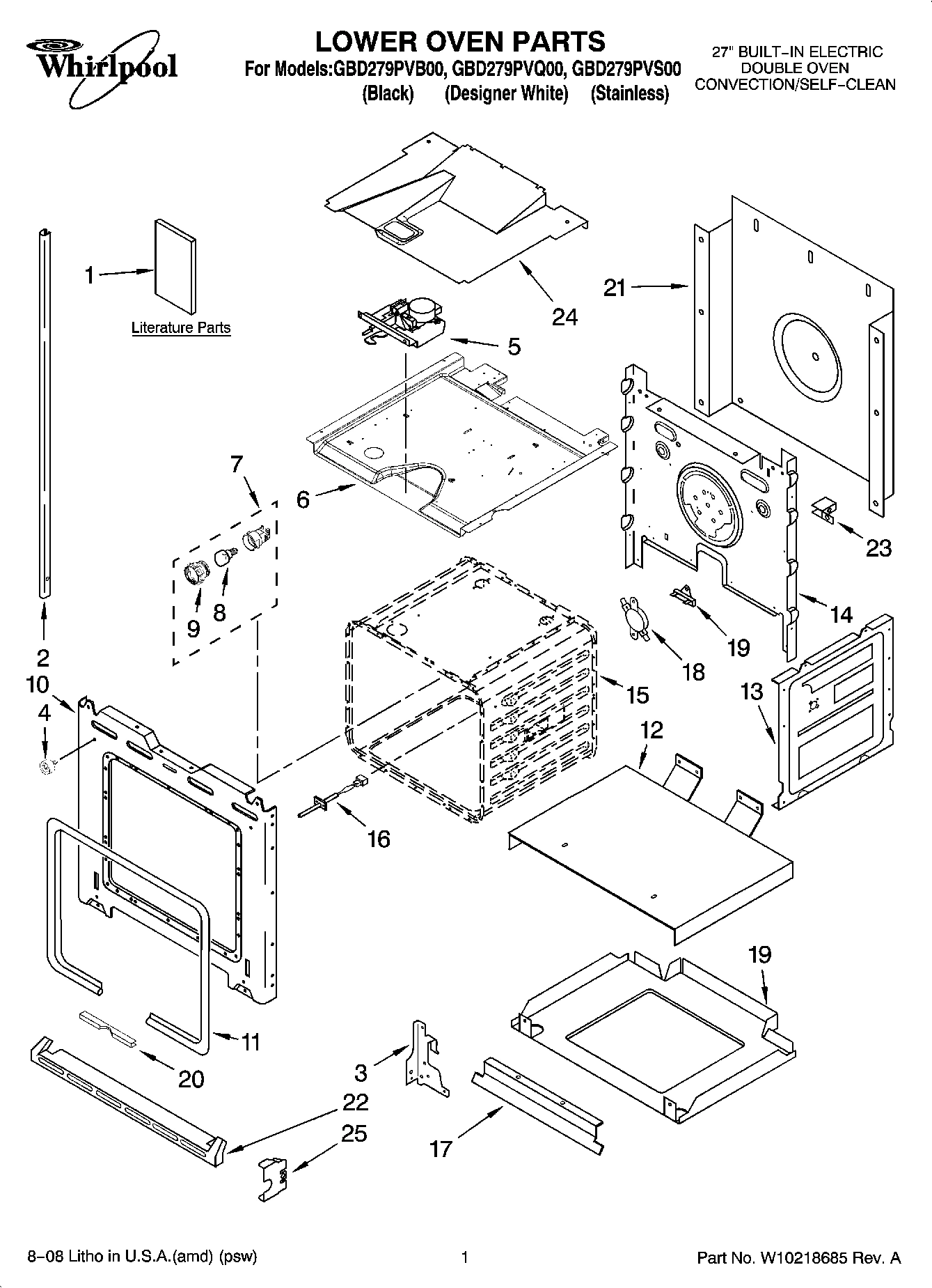 01 - LOWER OVEN PARTS