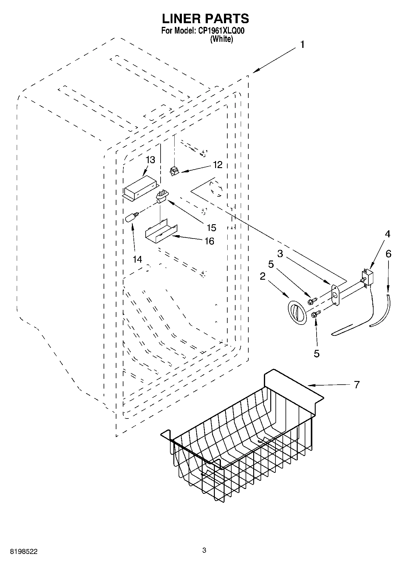 02 - LINER PARTS PARTS NOT ILLUSTRATED