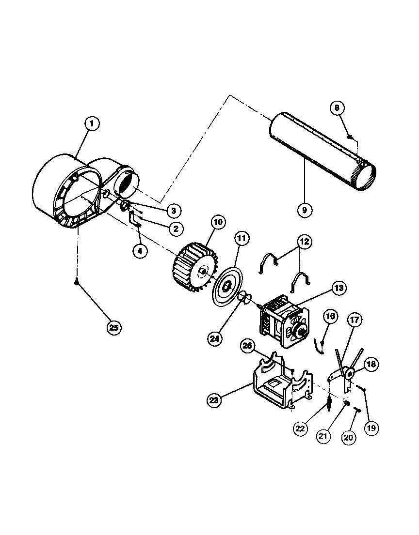 05 - MOTOR, FAN HOUSING, EXHAUST DUCT