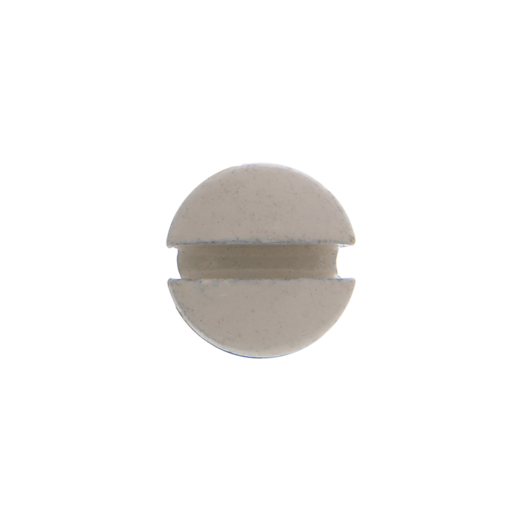 Wall Plate Screw, 6-32 size, Oval head, 1 in. length, Ivory head color, Slotted drive type, Steel, Zinc Plated finish, 100 per pack