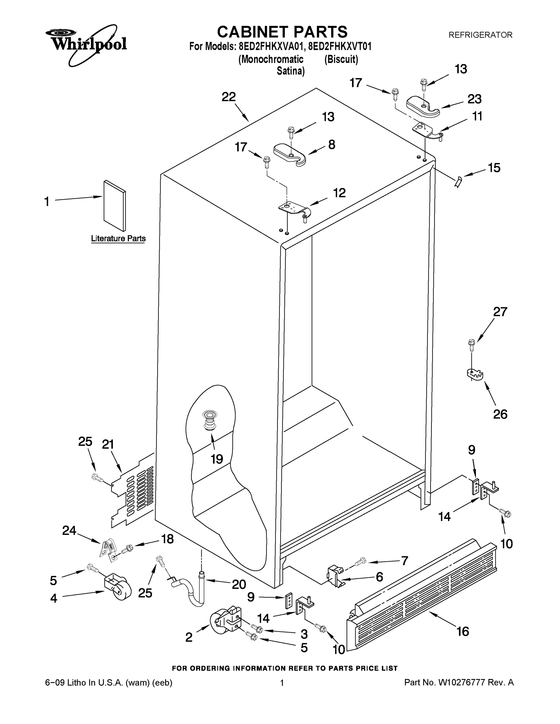 01 - CABINET PARTS