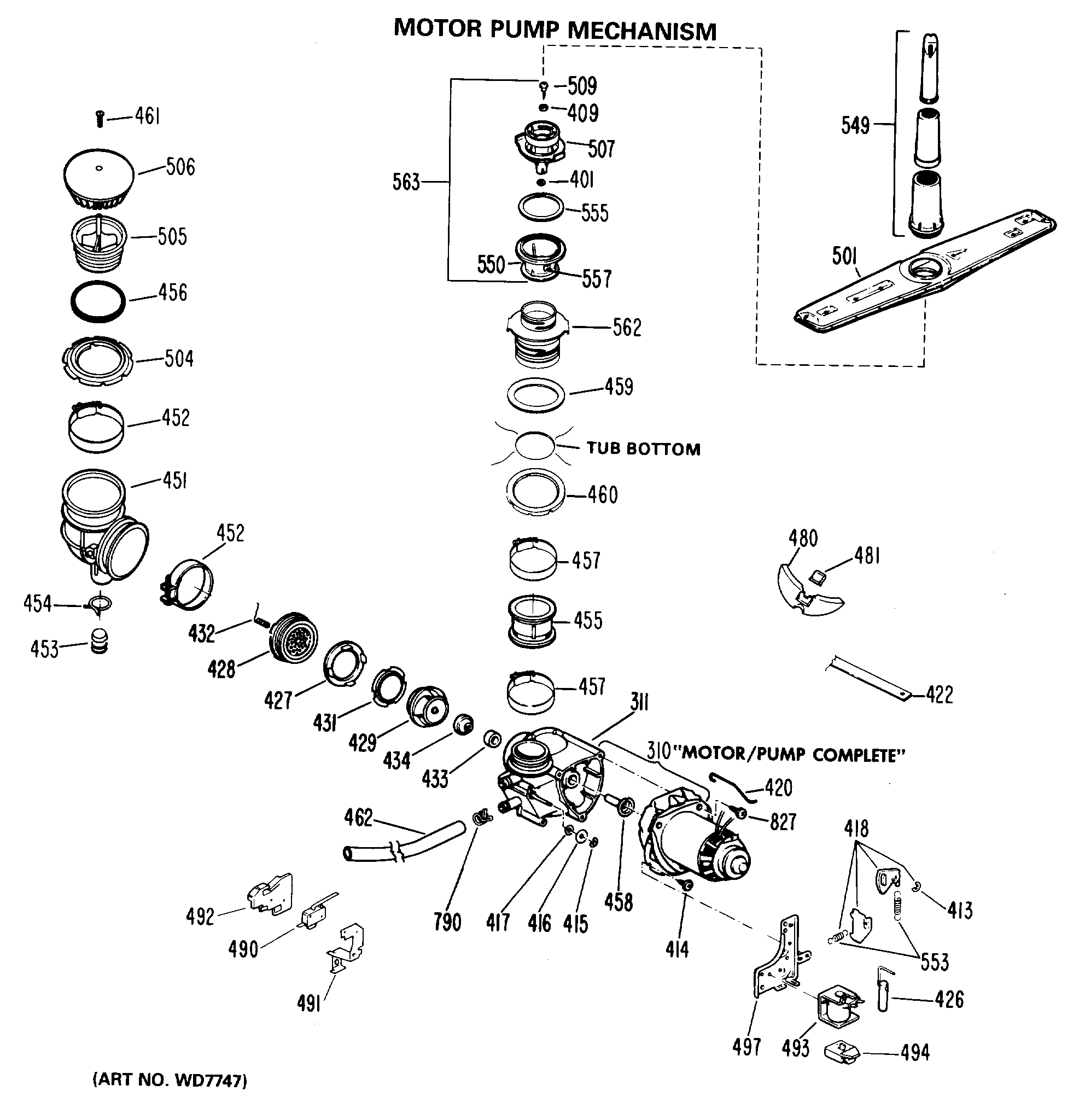 MOTOR-PUMP MECHANISM
