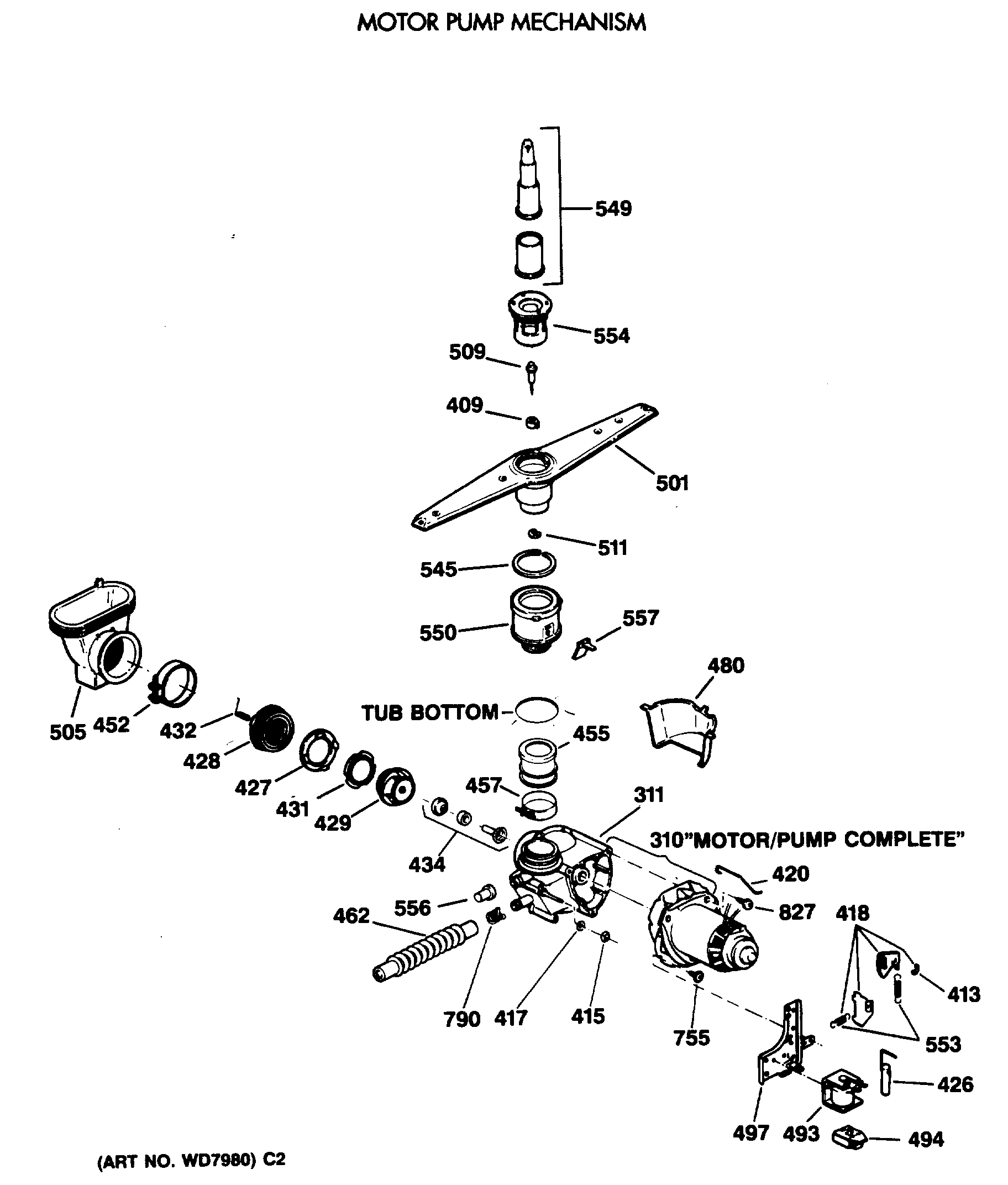 MOTOR PUMP MECHANISM