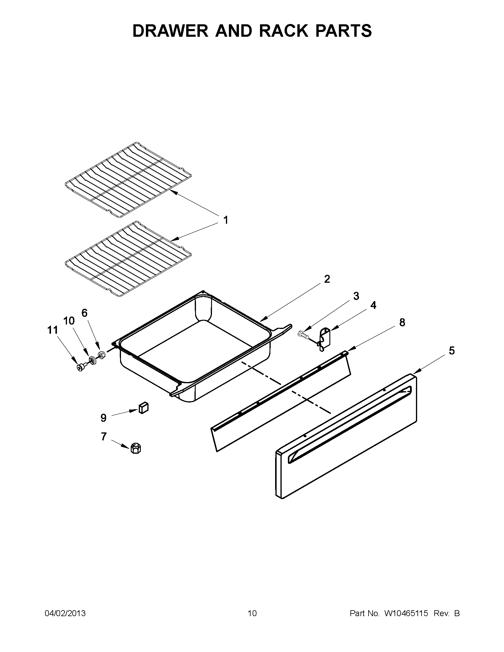 05 - DRAWER AND RACK PARTS
