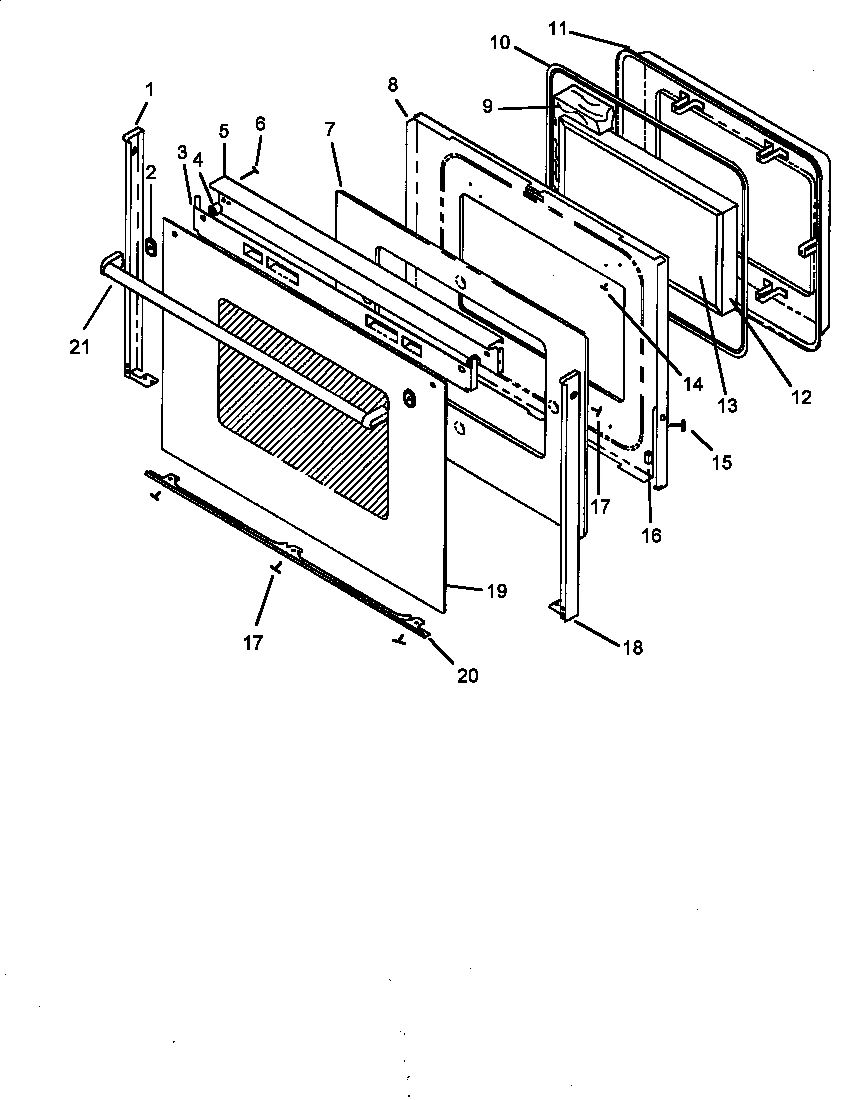 06 - OVEN DOOR ASSY