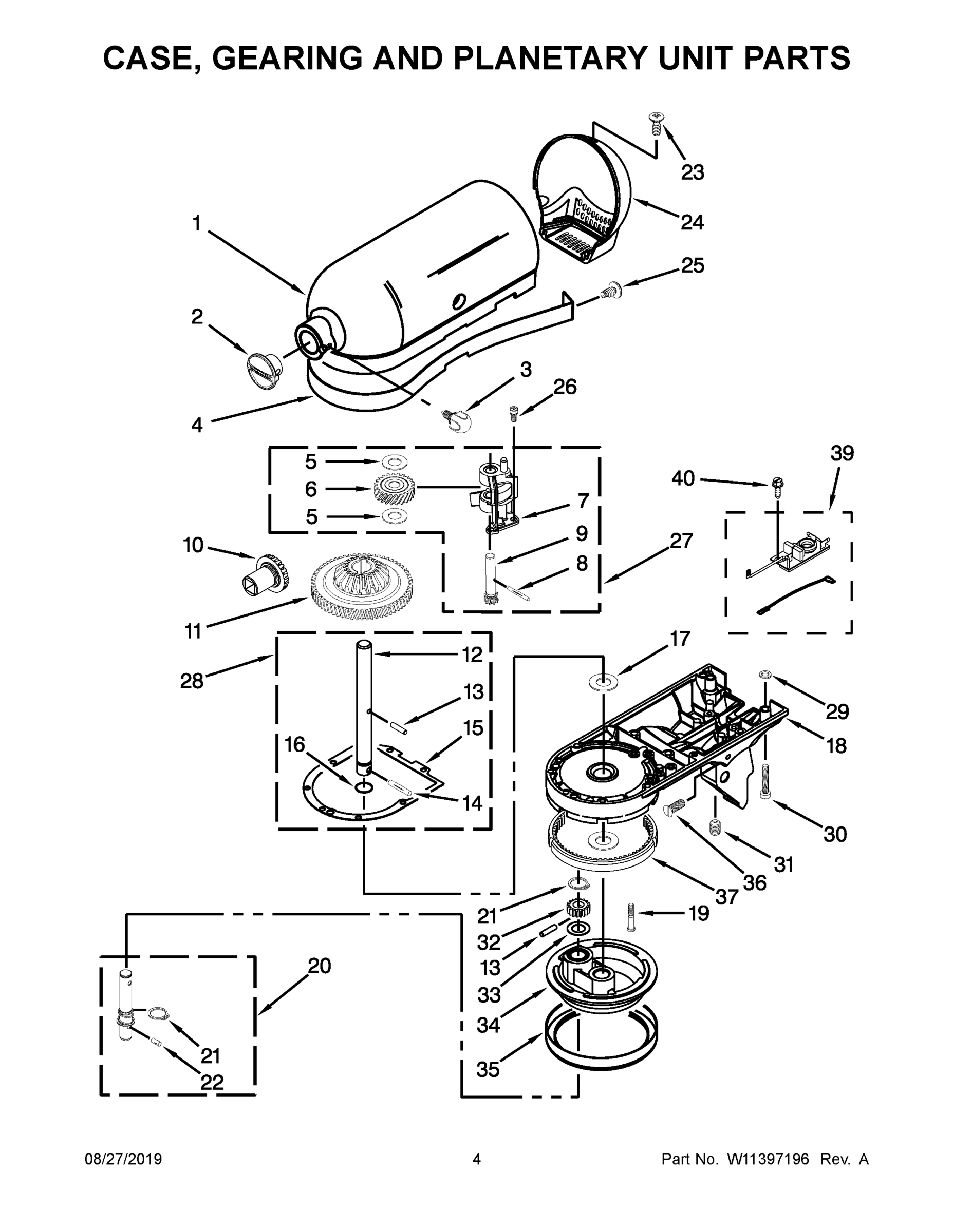 03 - CASE, GEARING AND PLANETARY UNIT PARTS