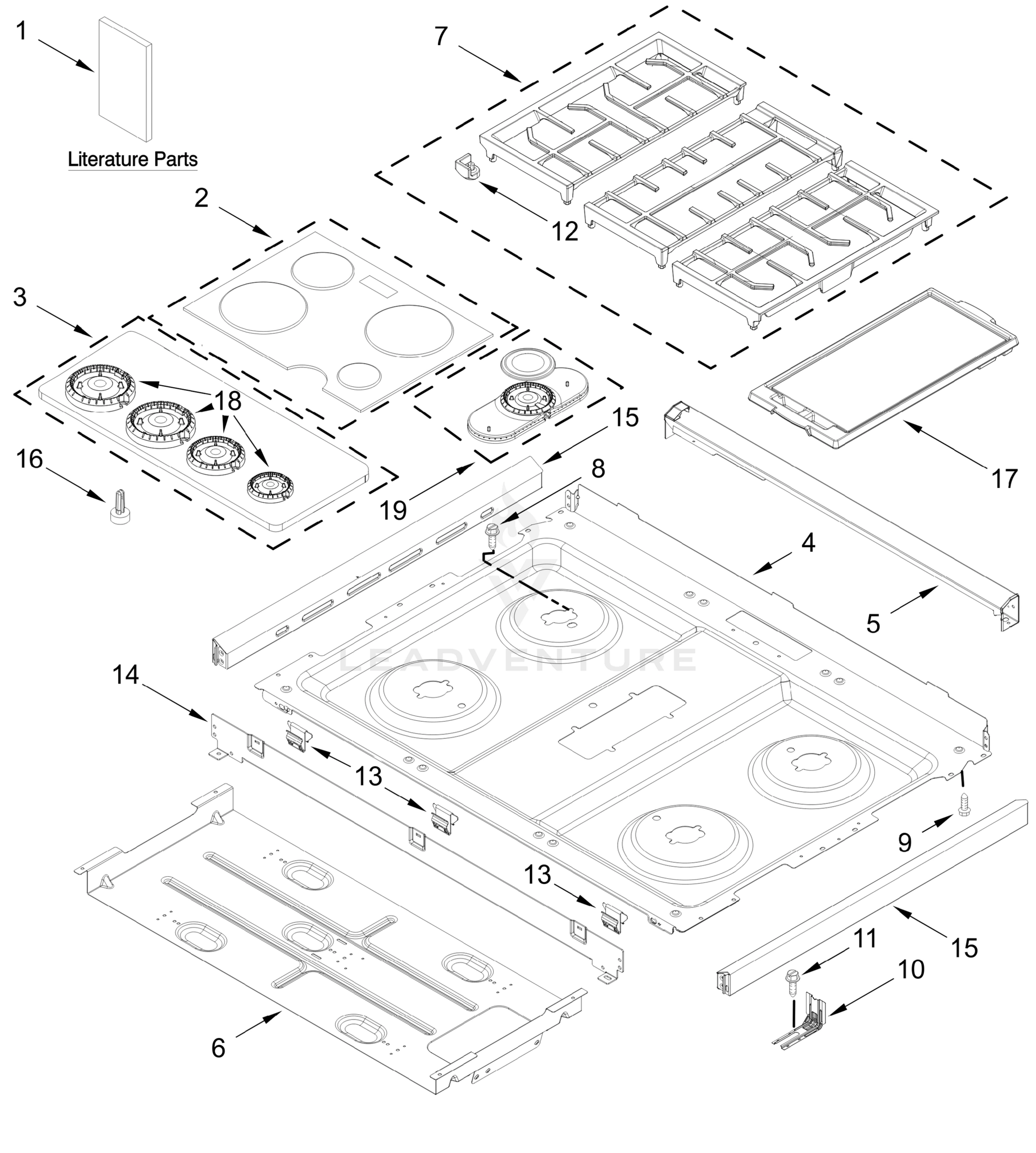 COOKTOP PARTS