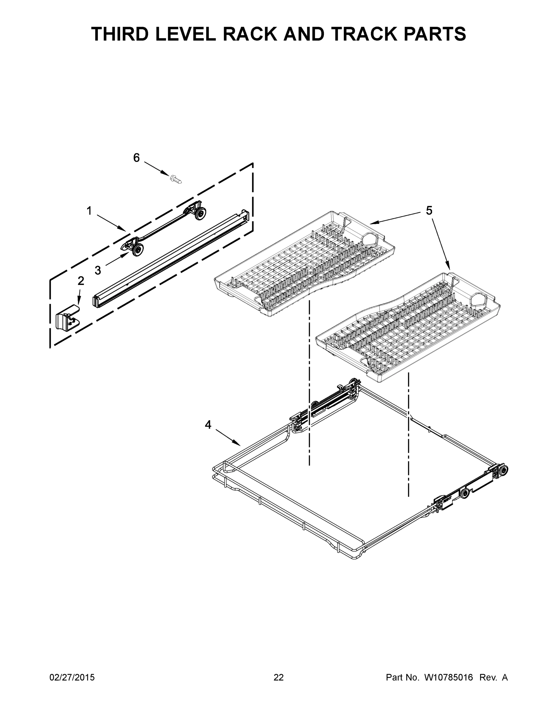 12 - THIRD LEVEL RACK AND TRACK PARTS