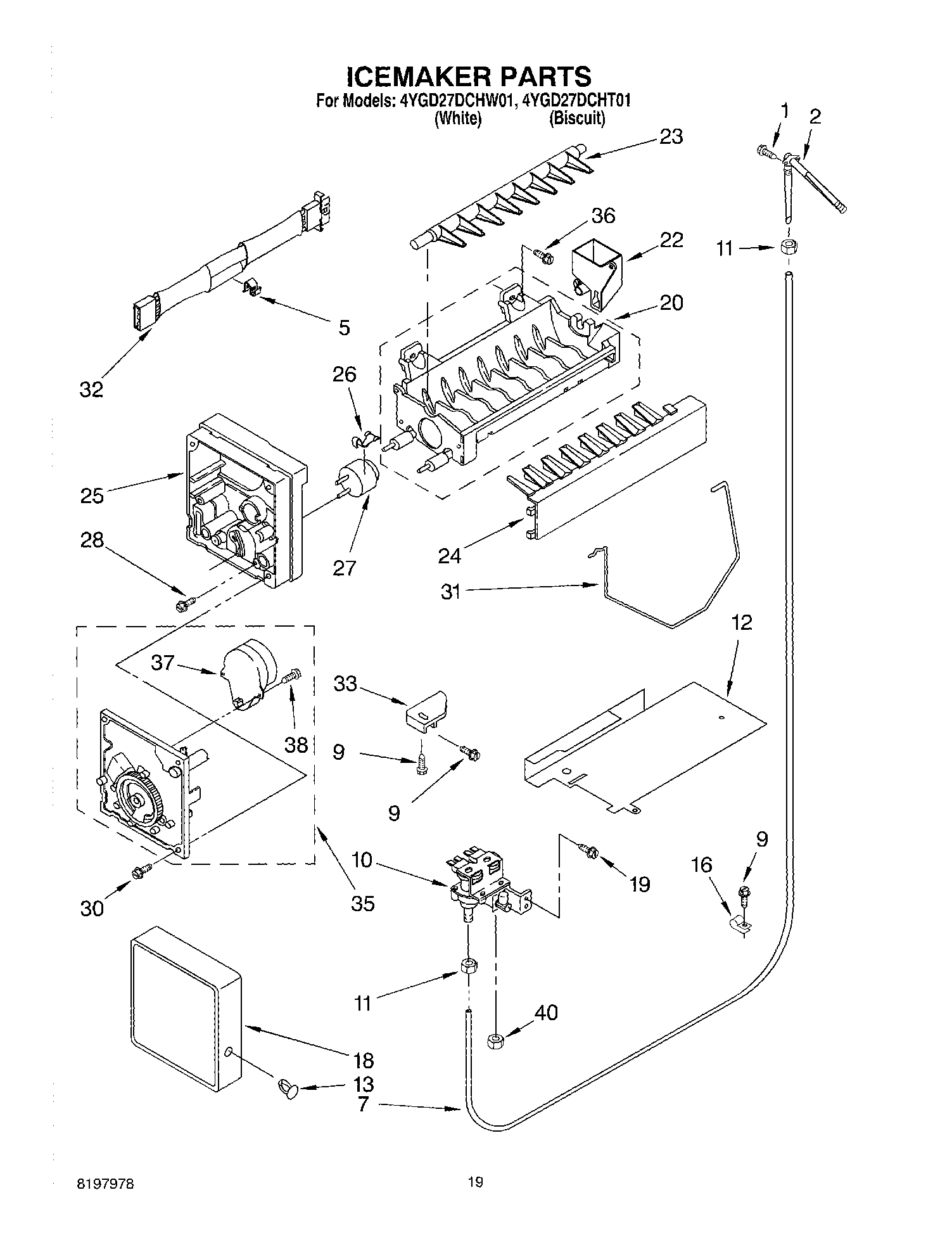 12 - ICE MAKER, OPTIONAL