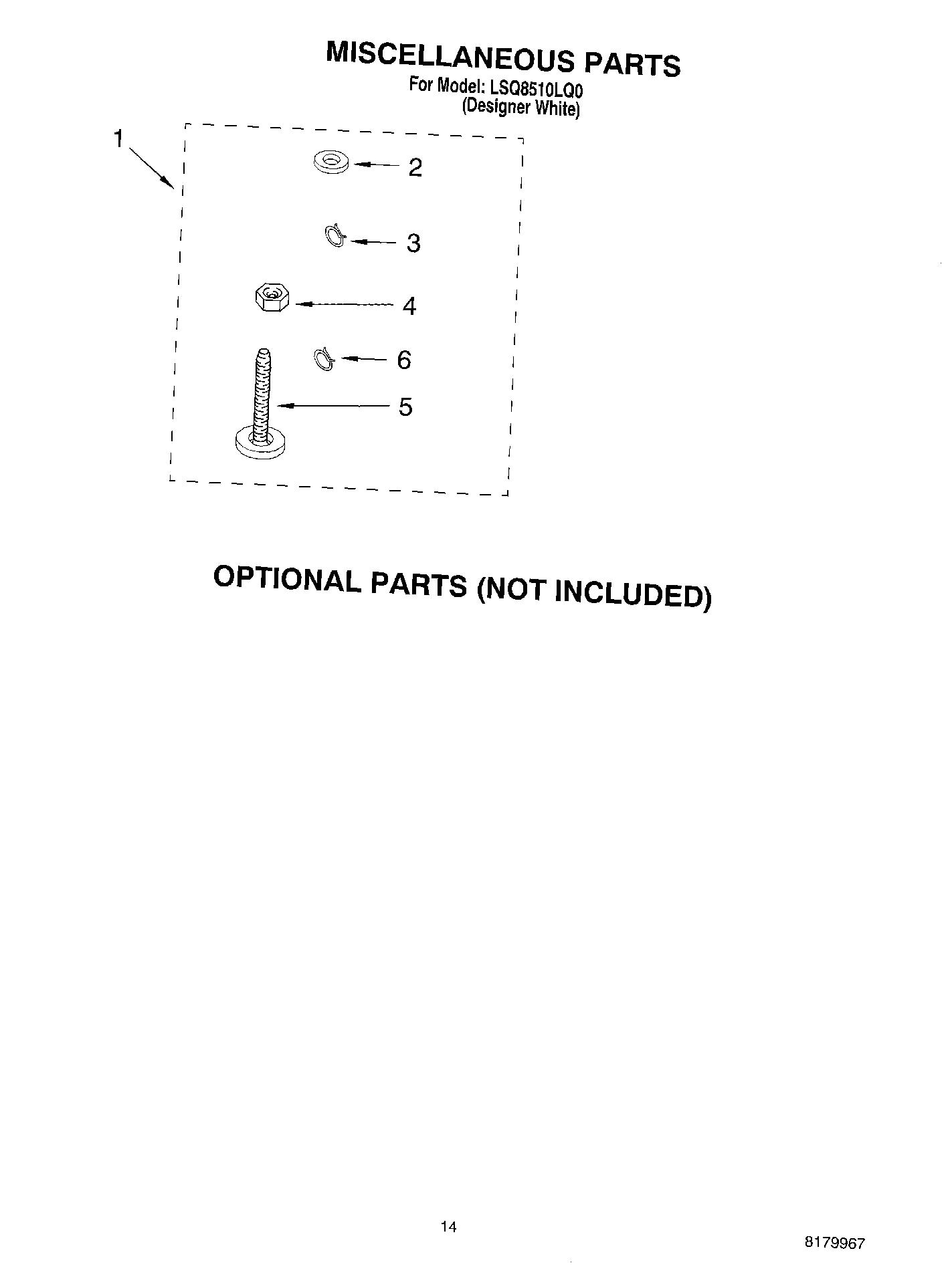 10 - MISCELLANEOUS PARTS - OPTIONAL PARTS (NOT INCLUDED