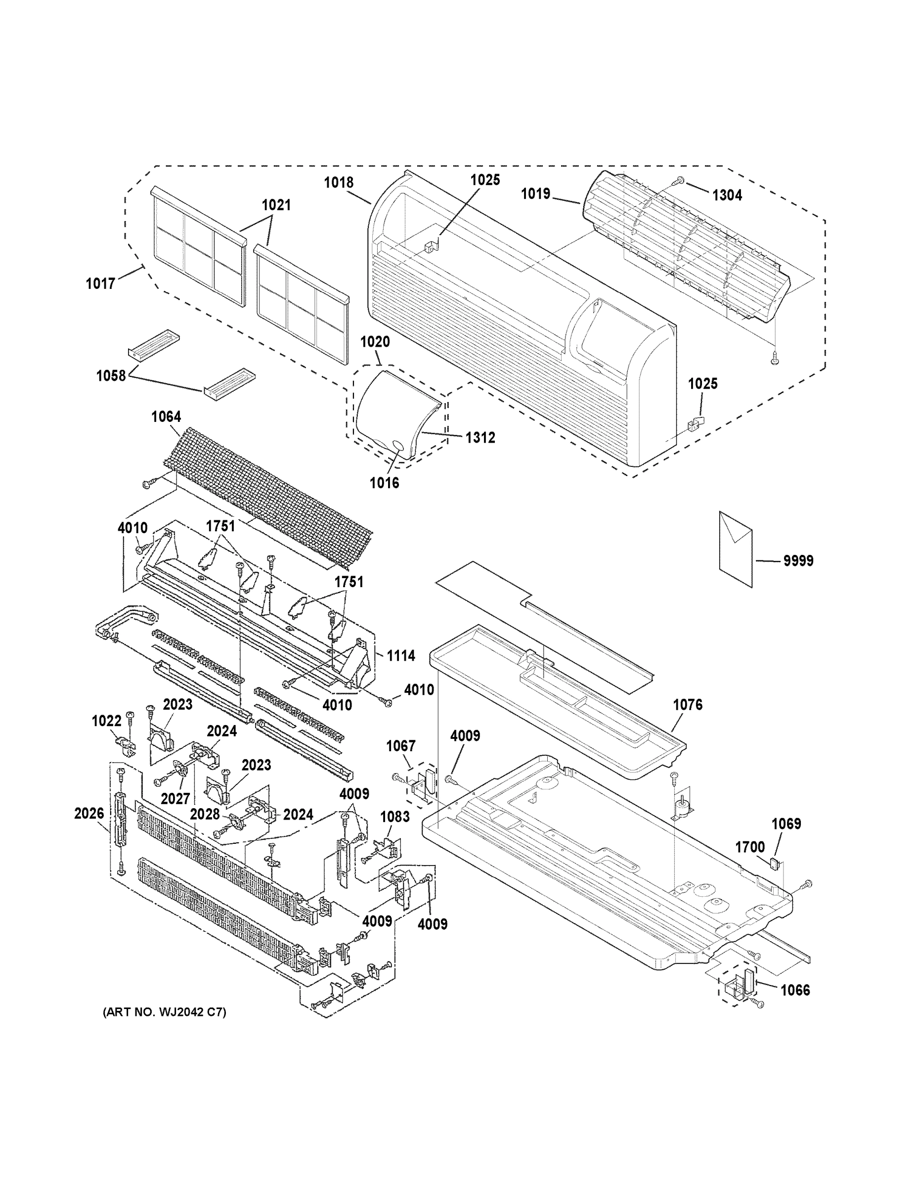 GRILLE, HEATER & BASE PAN PARTS