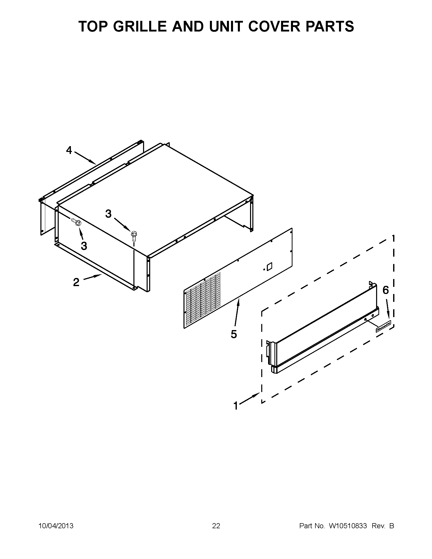 12 - TOP GRILLE AND UNIT COVER PARTS