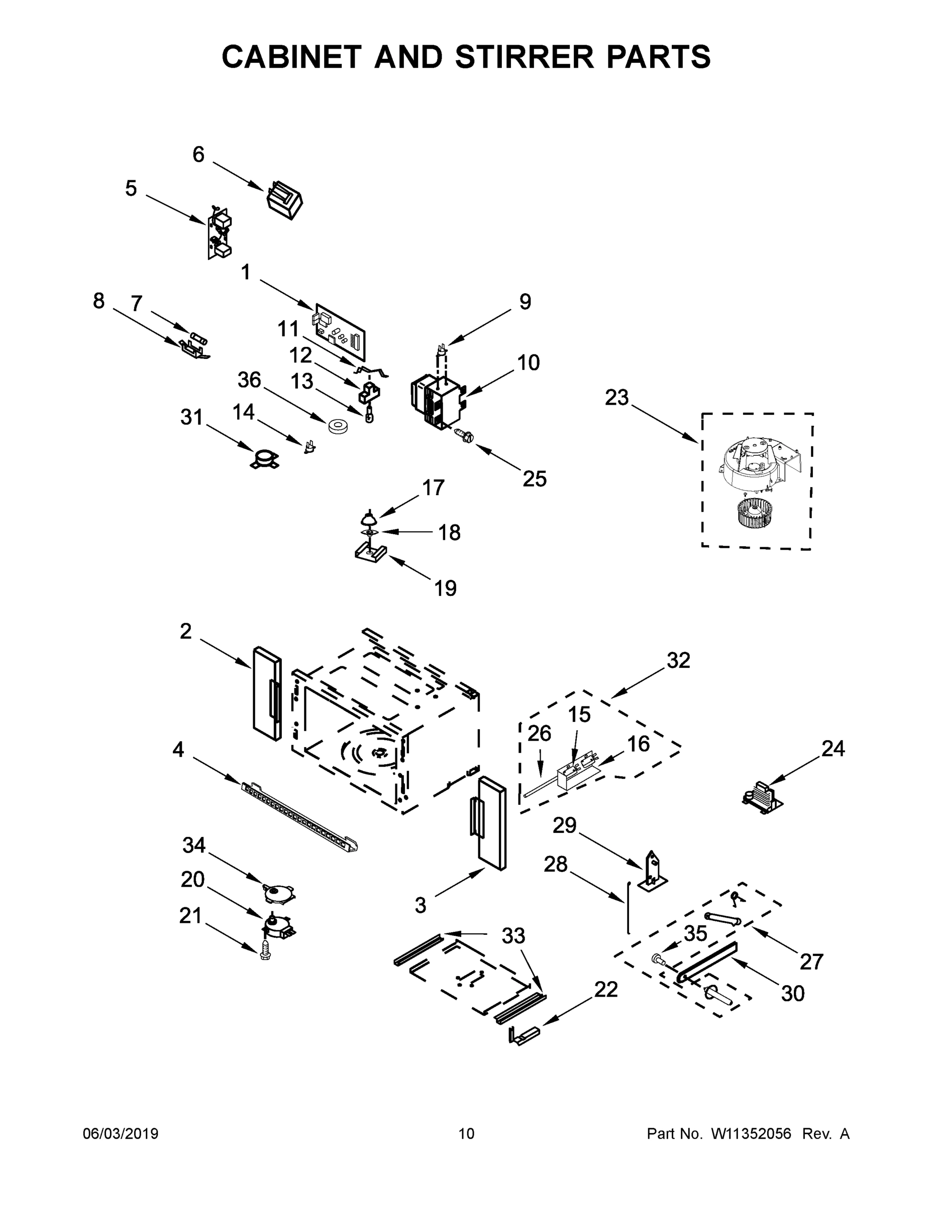 06 - CABINET AND STIRRER PARTS