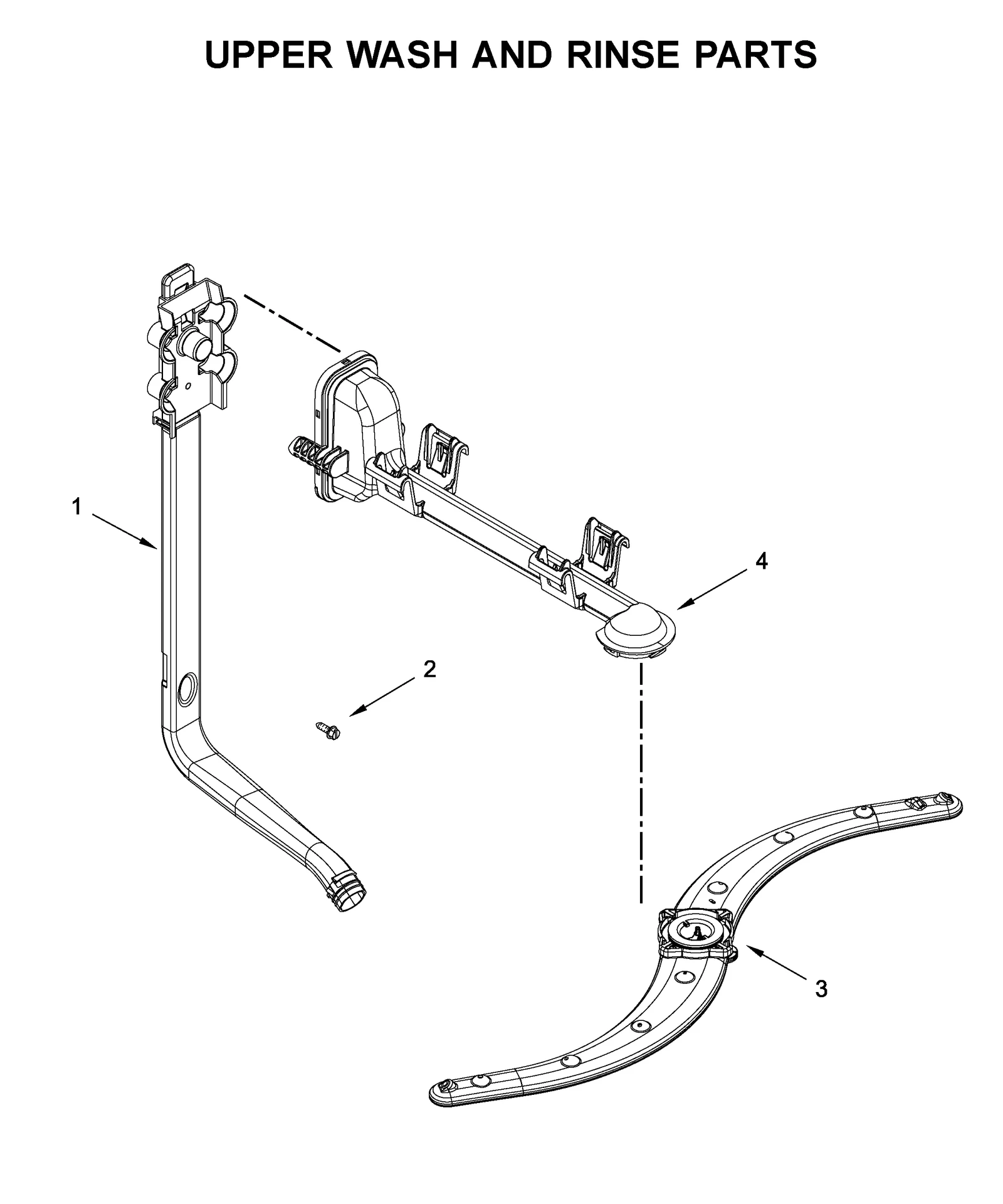 UPPER WASH AND RINSE PARTS