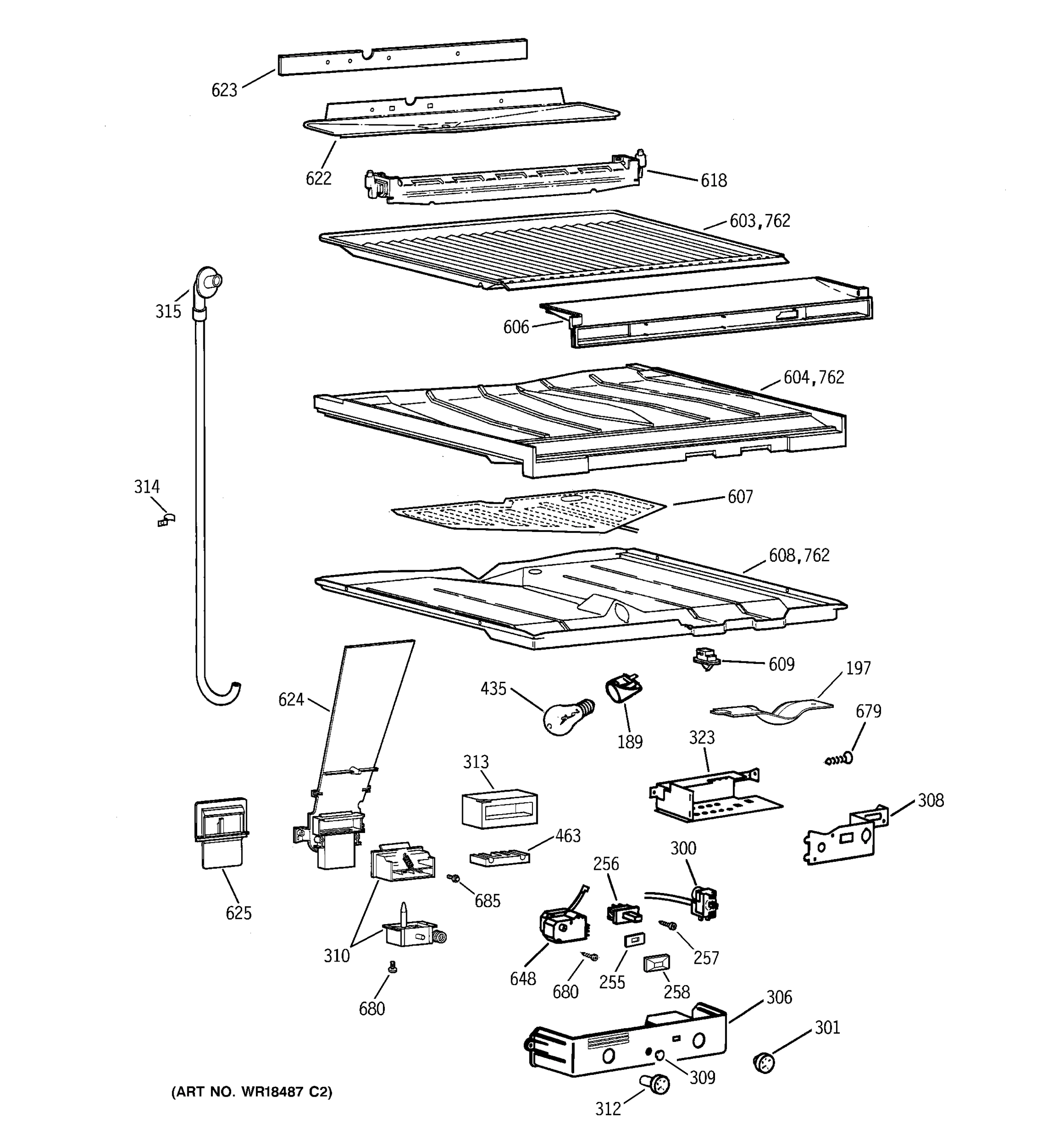 COMPARTMENT SEPARATOR PARTS