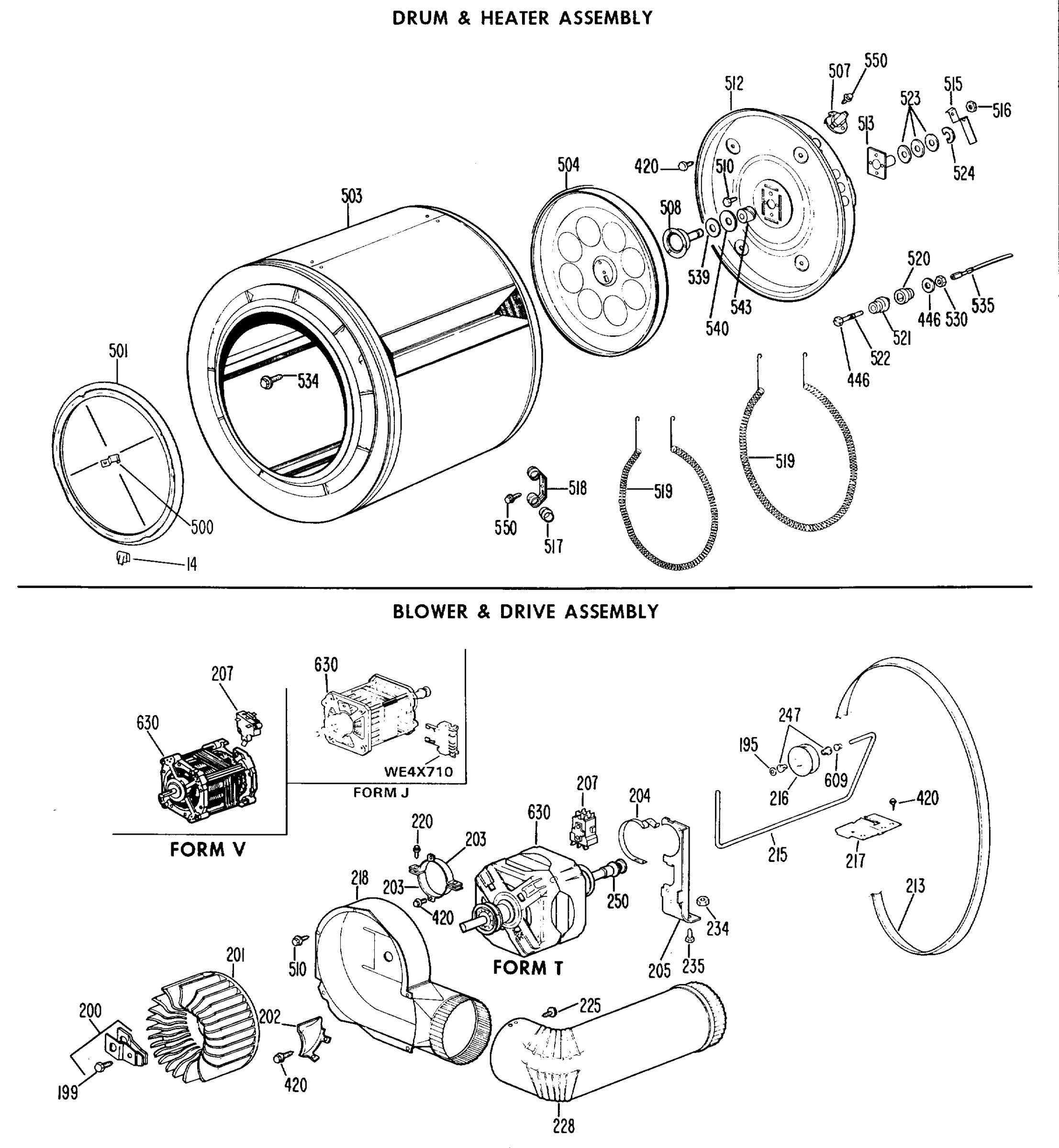DRUM & HEATER ASSEMBLY