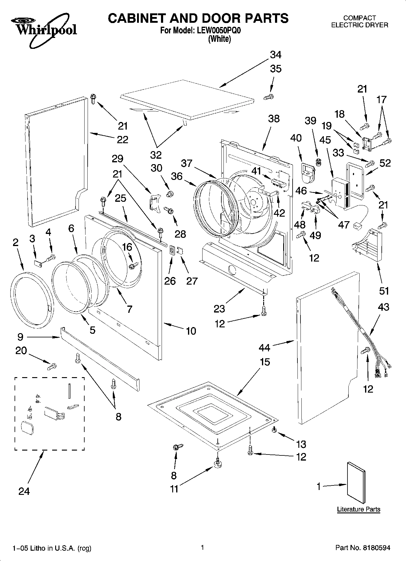 01 - CABINET AND DOOR PARTS