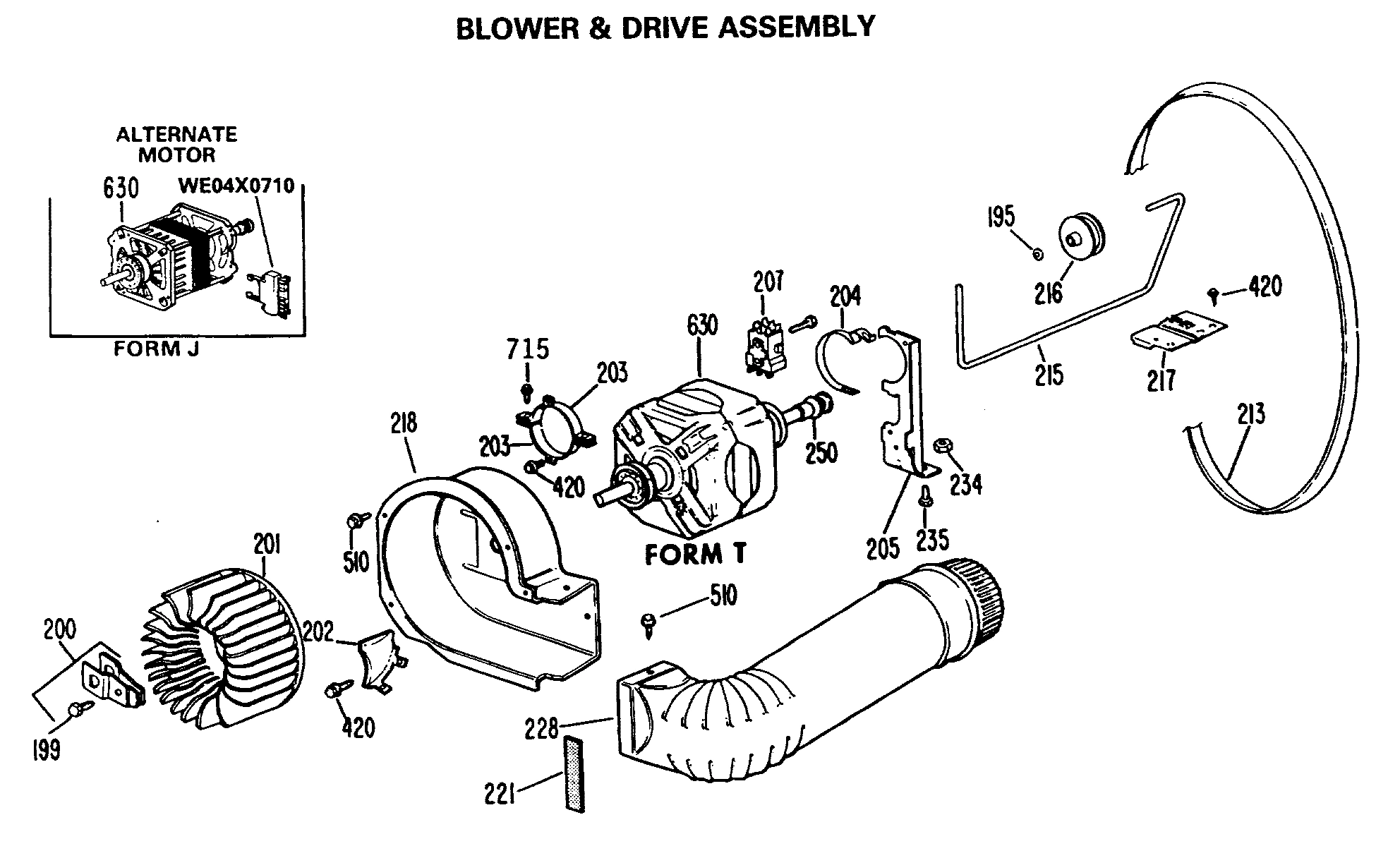 BLOWER & DRIVE ASSEMBLY